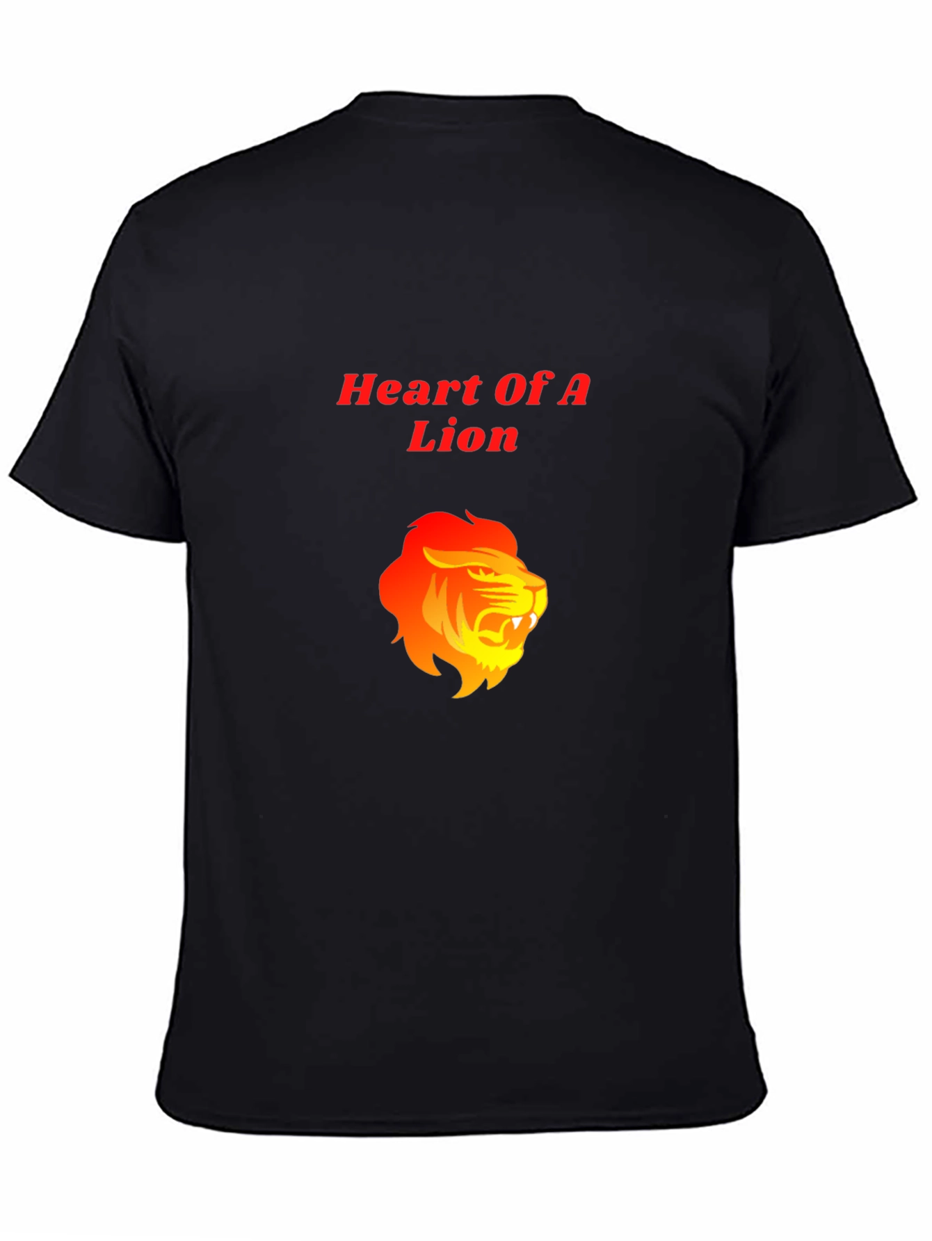 Heart of a Lion Graphic Tee - Black T-Shirt