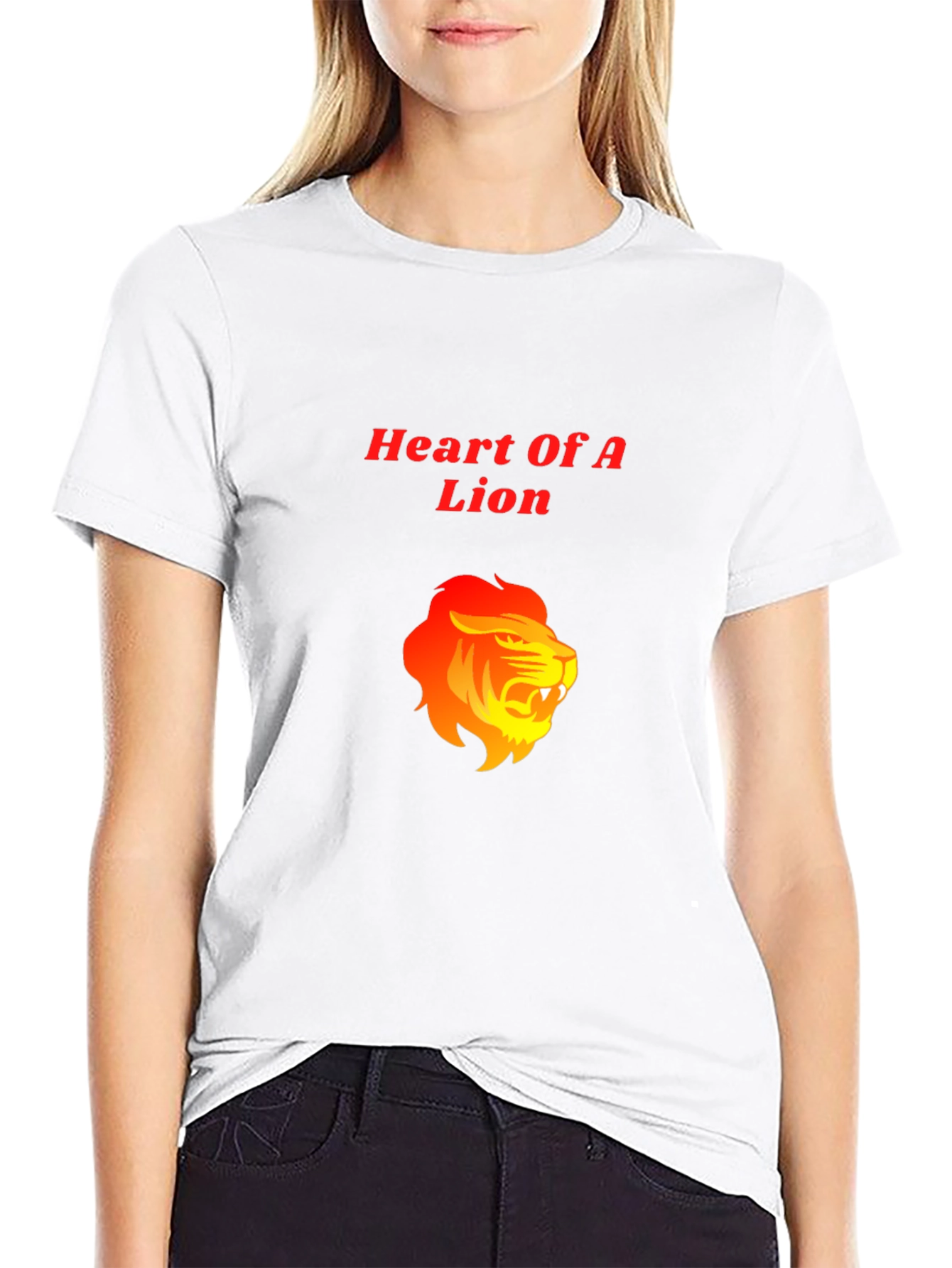 Heart of a Lion Graphic Tee - Black T-Shirt