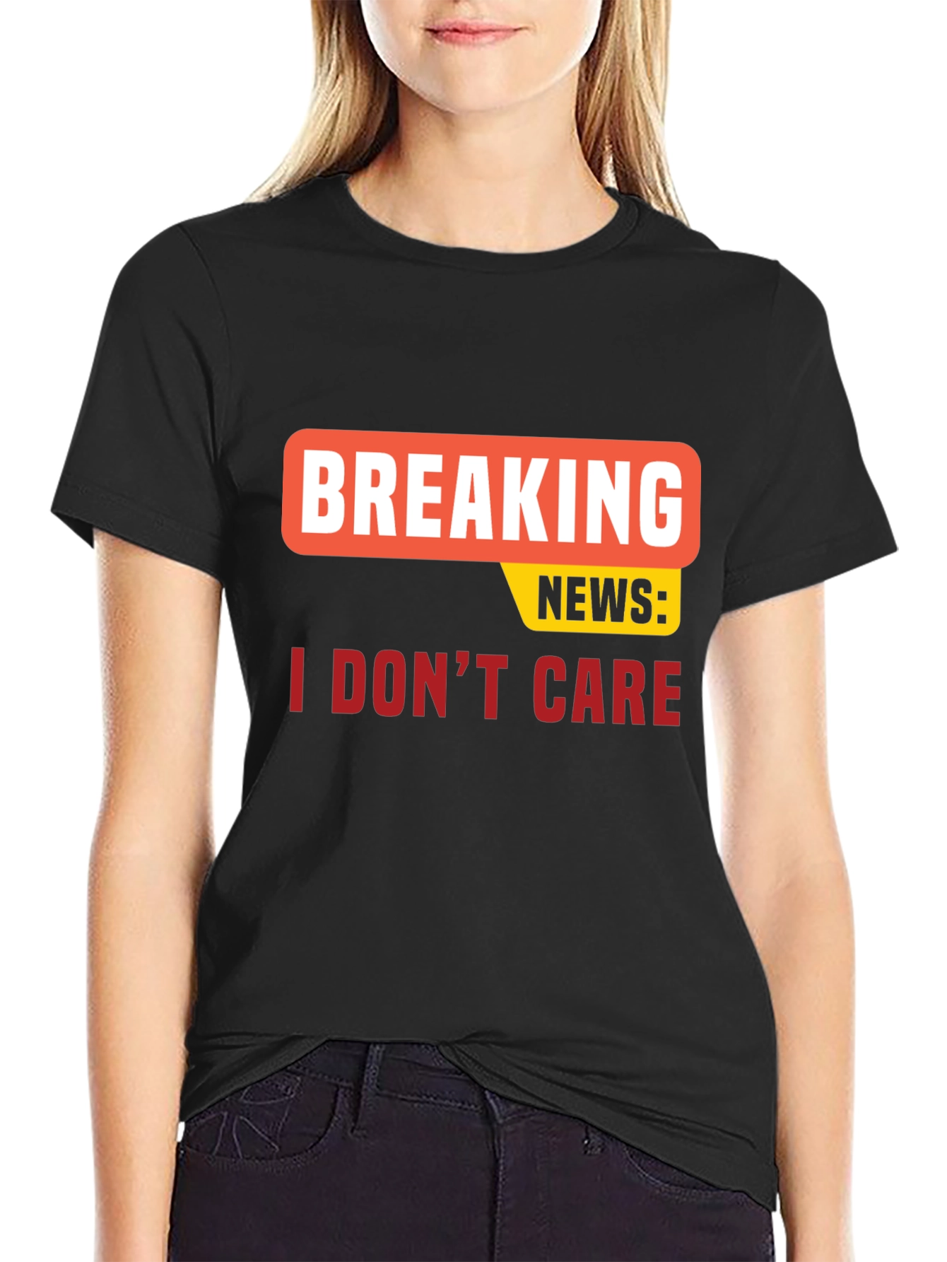 Breaking News I Dont Care T-Shirt