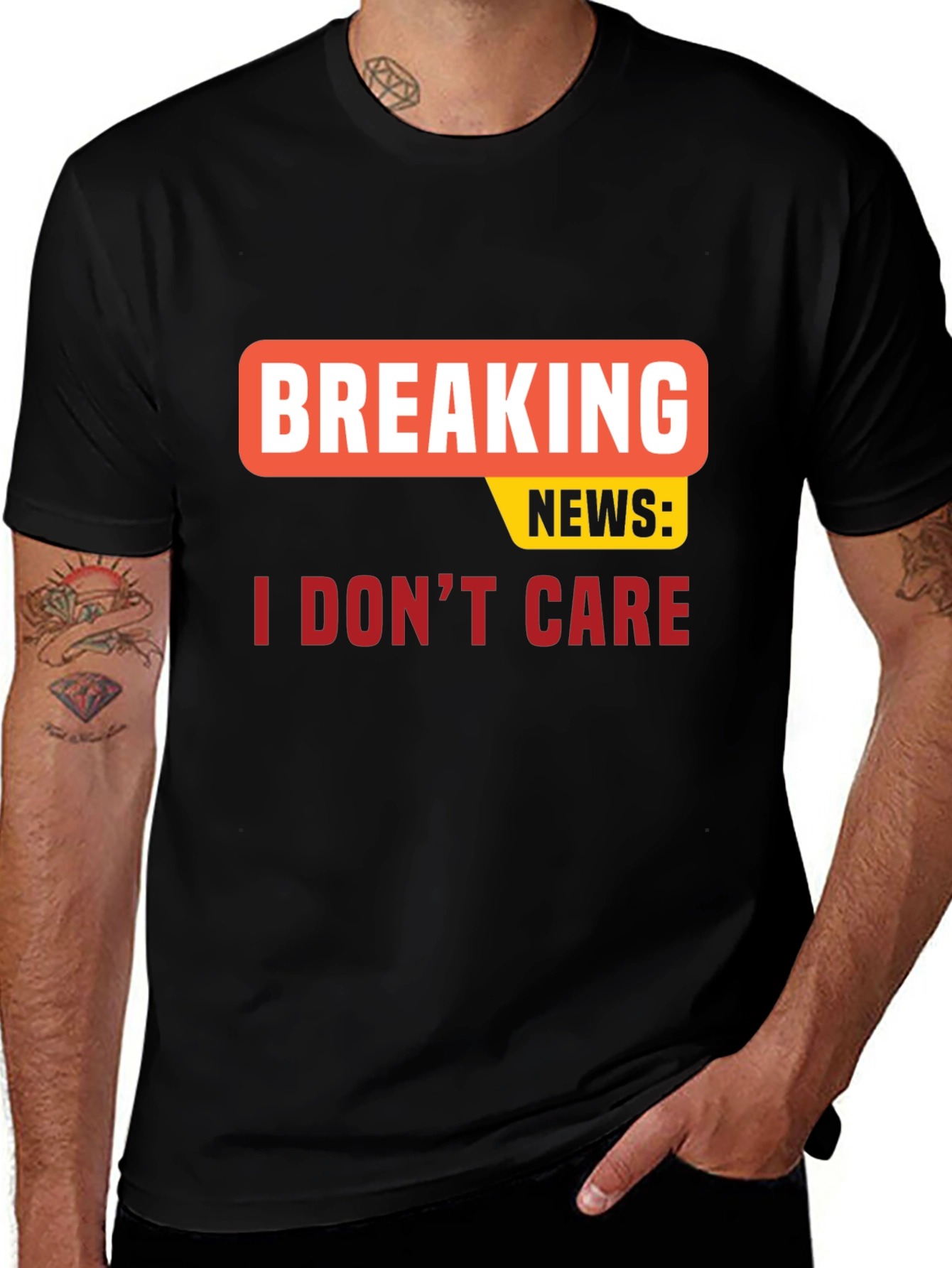 Breaking News I Dont Care T-Shirt