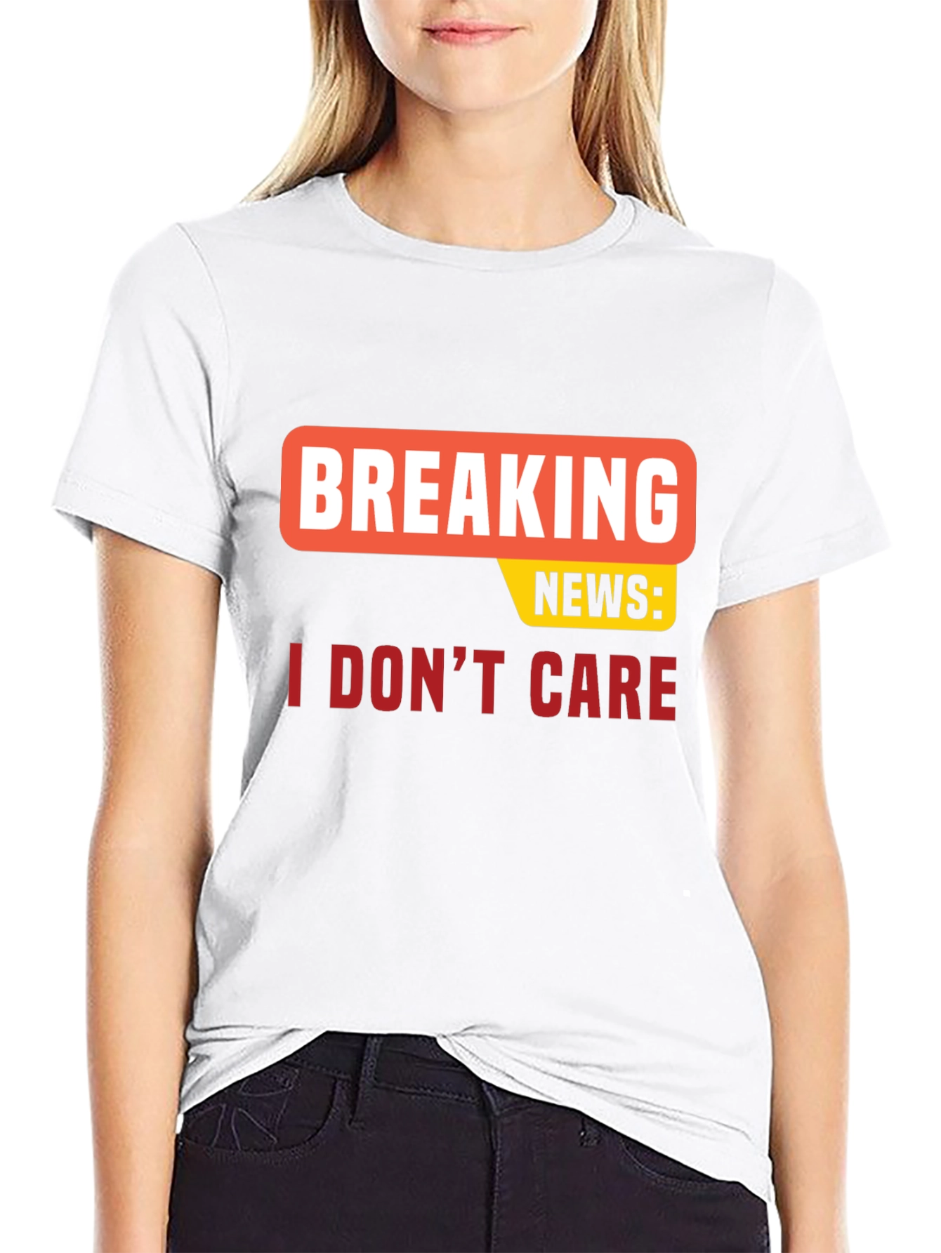 Breaking News I Dont Care T-Shirt