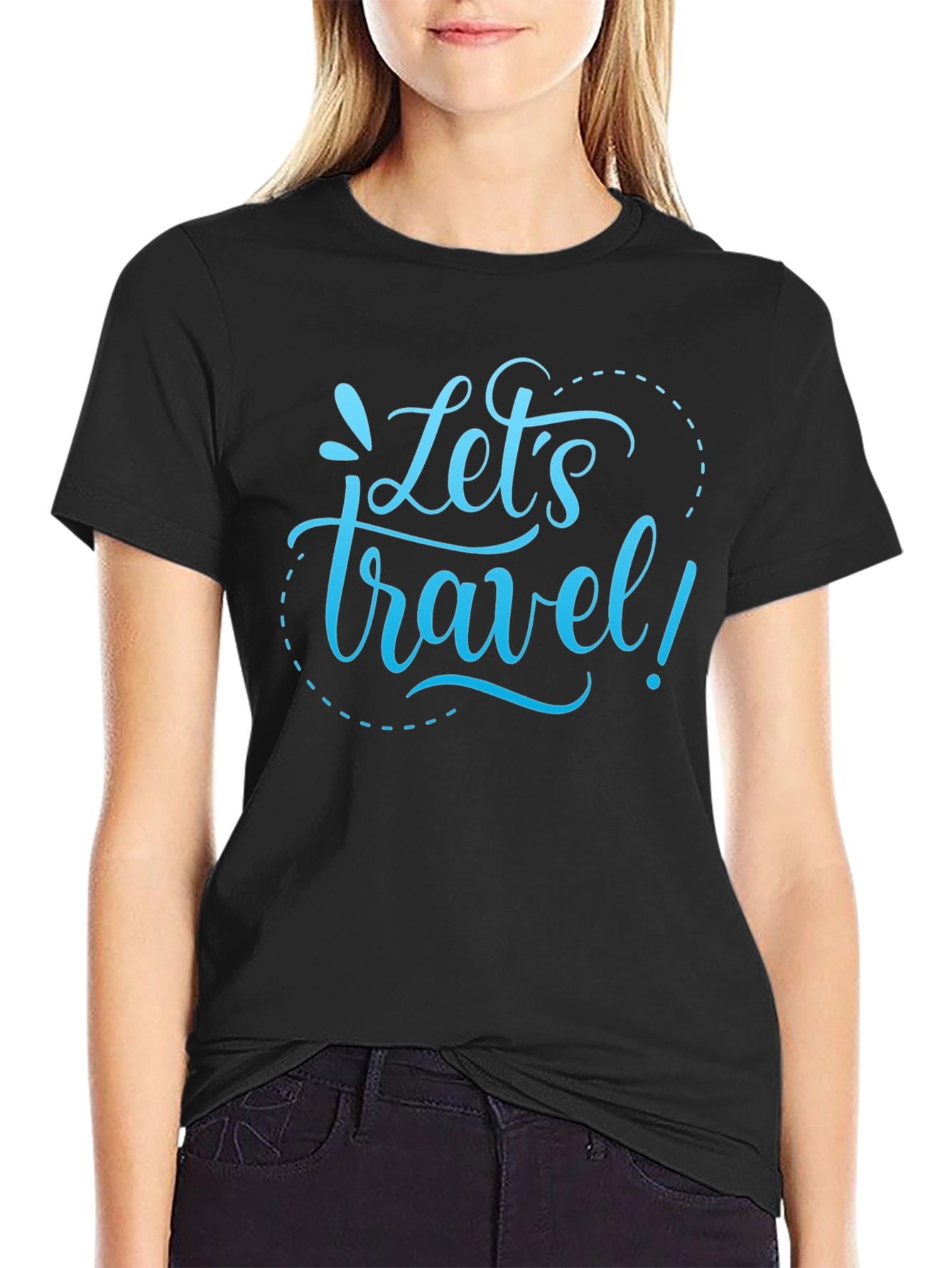 Lets Travel Graphic T-Shirt -  Stylish Adventure Tee
