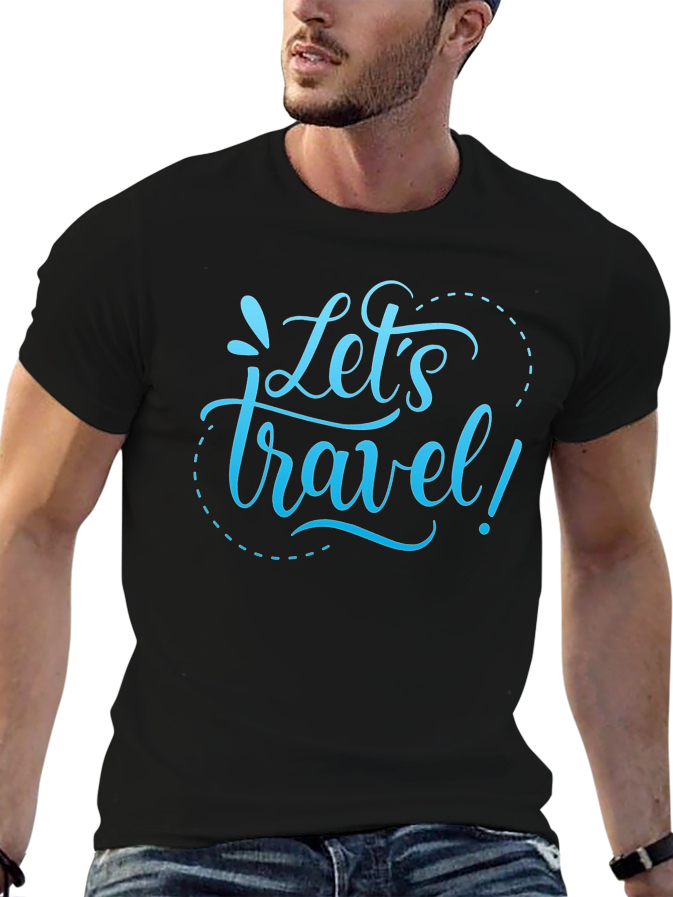 Lets Travel Graphic T-Shirt -  Stylish Adventure Tee