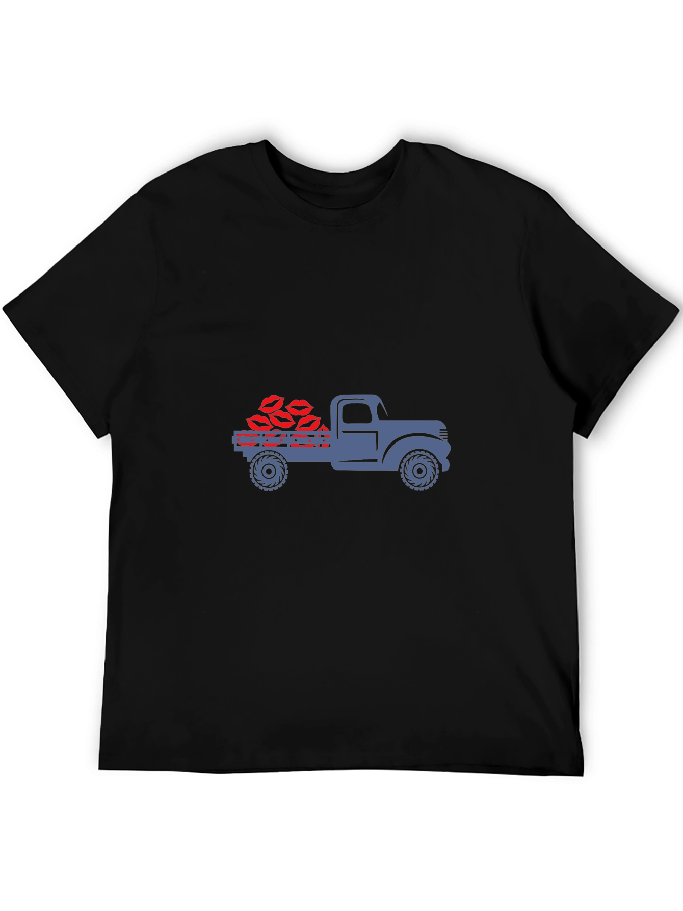Truck Full of Kisses Graphic Tee - Black