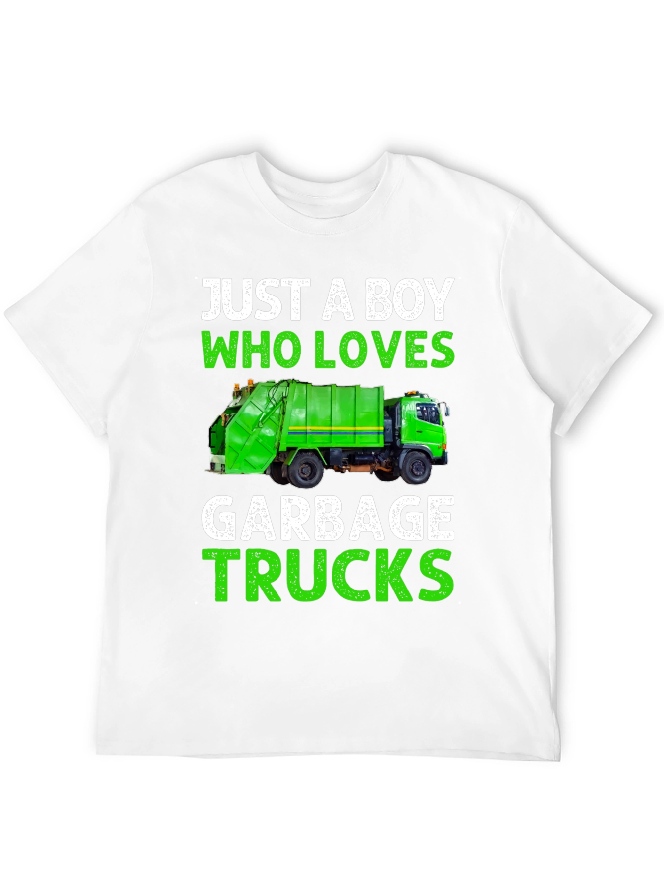 Boy Loves Garbage Trucks T-Shirt