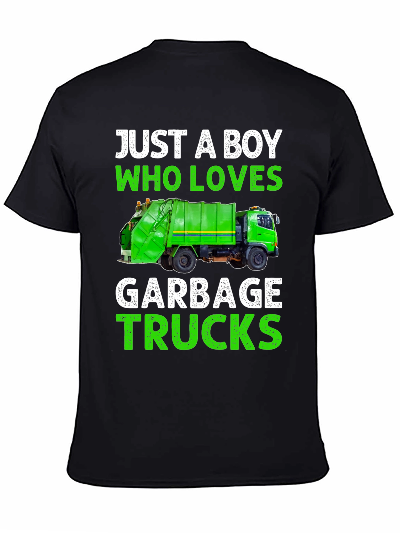 Boy Loves Garbage Trucks T-Shirt