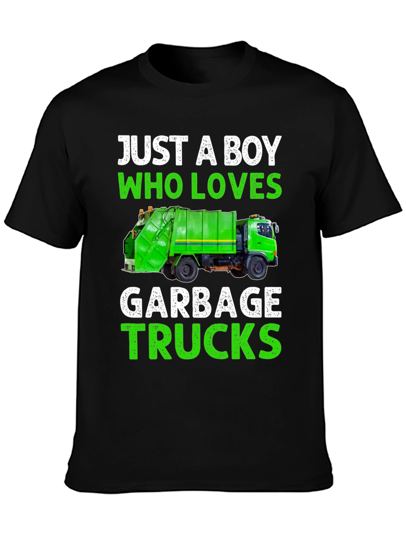 Boy Loves Garbage Trucks T-Shirt