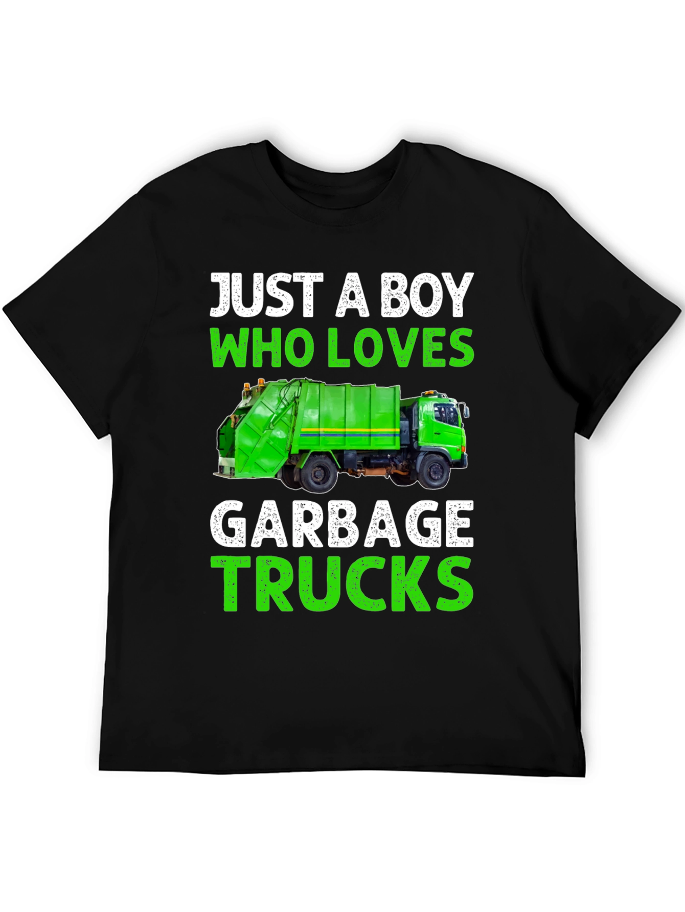 Boy Loves Garbage Trucks T-Shirt