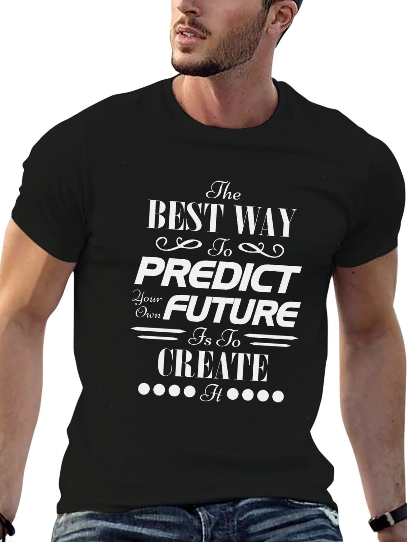 Inspiring Create Your Future Black T-Shirt