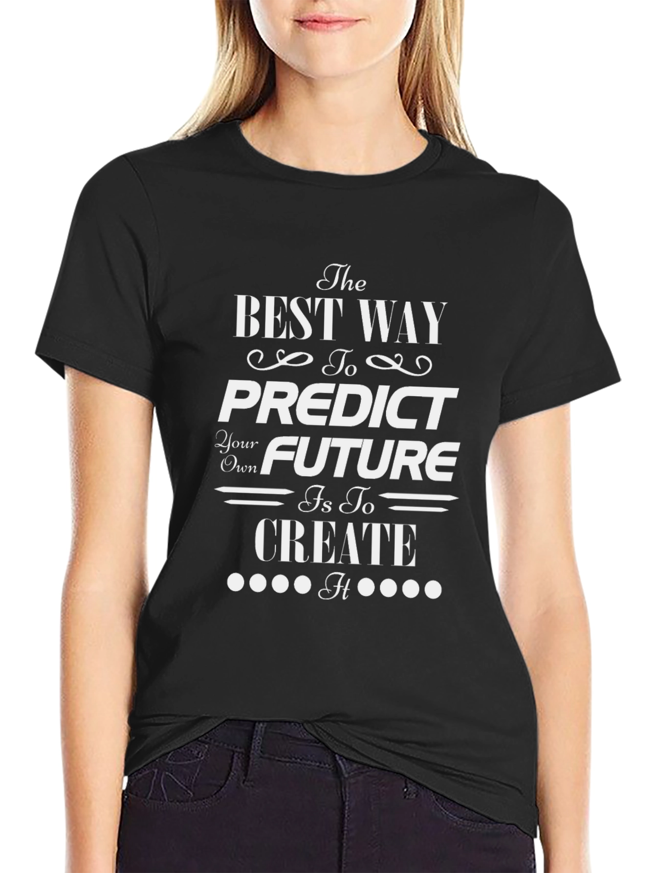 Inspiring Create Your Future Black T-Shirt
