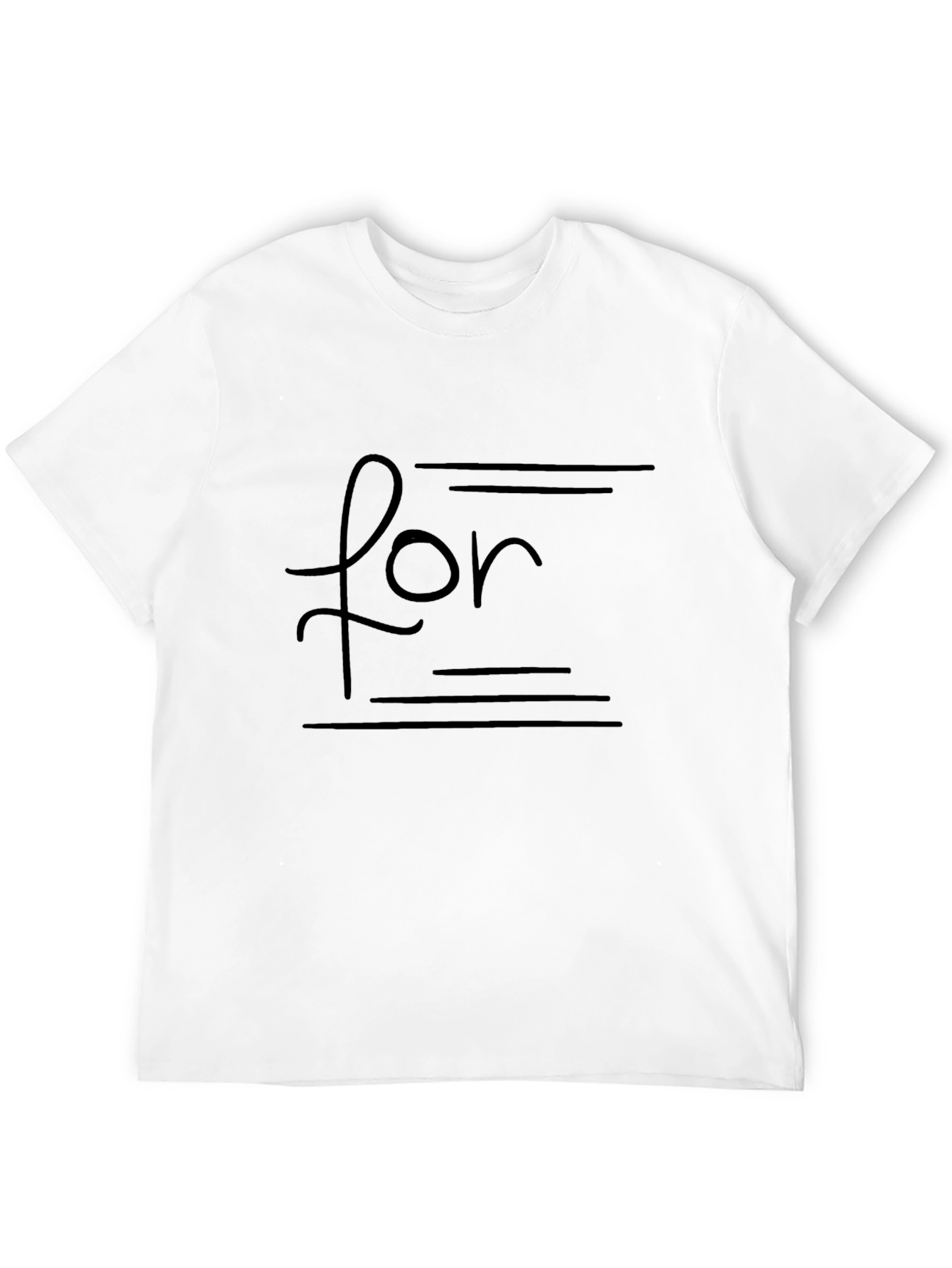 Stylish Black T-Shirt with For Graphic