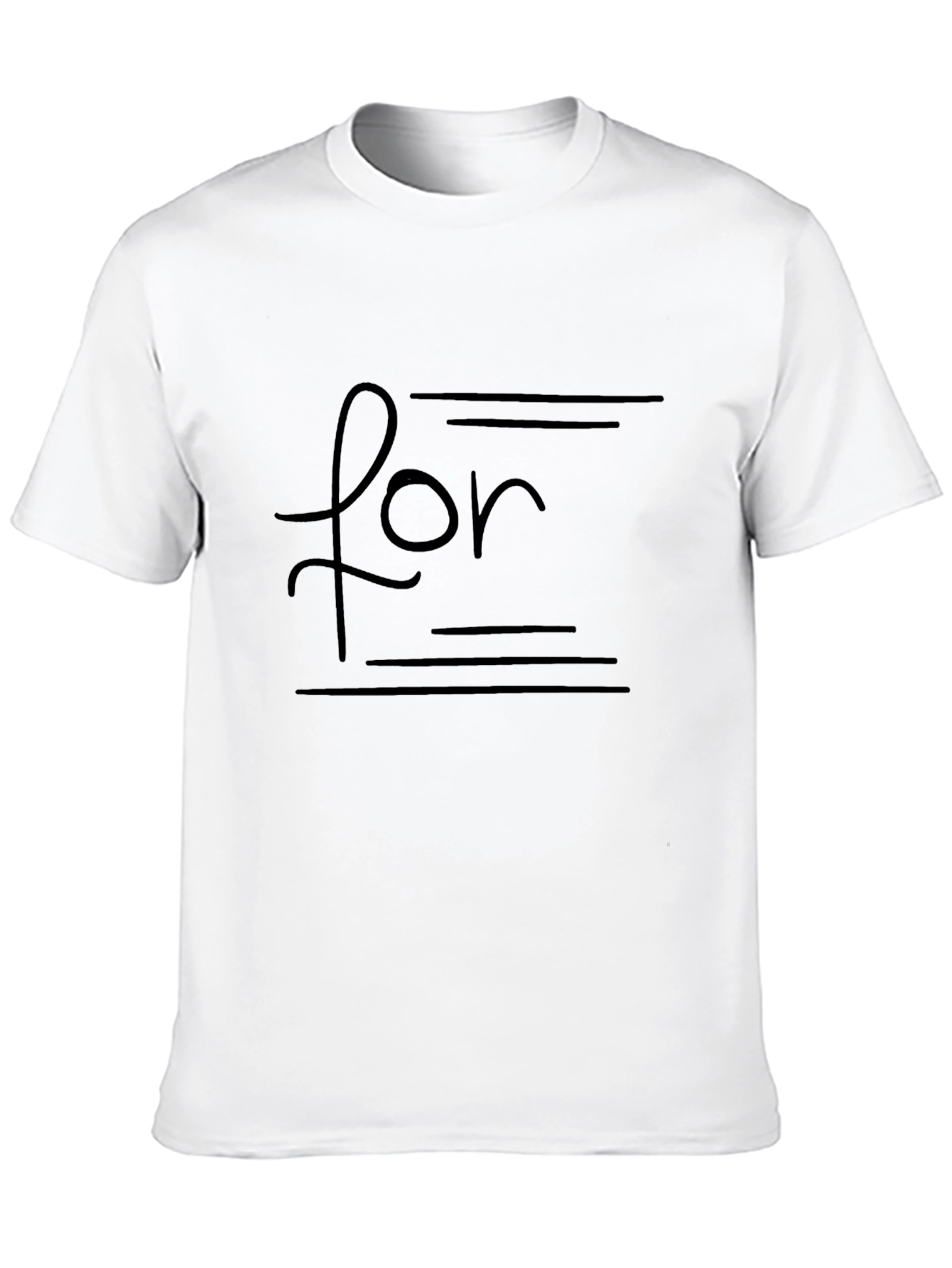 Stylish Black T-Shirt with For Graphic