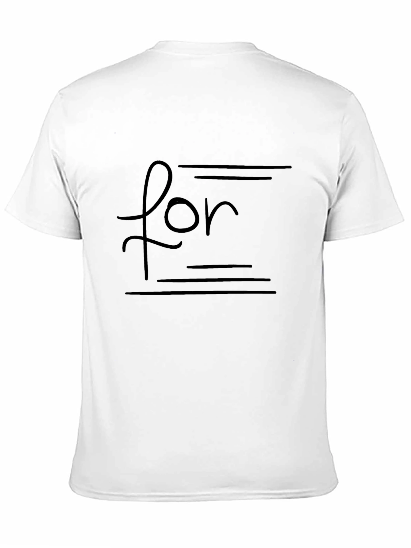 Stylish Black T-Shirt with For Graphic
