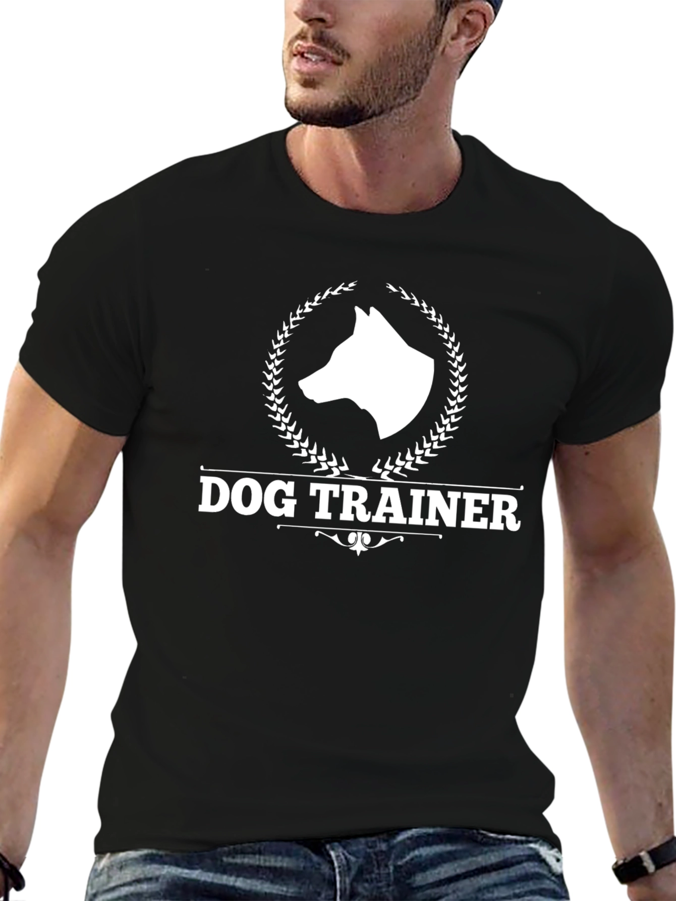 Dog Trainer T-Shirt - Black Graphic Tee