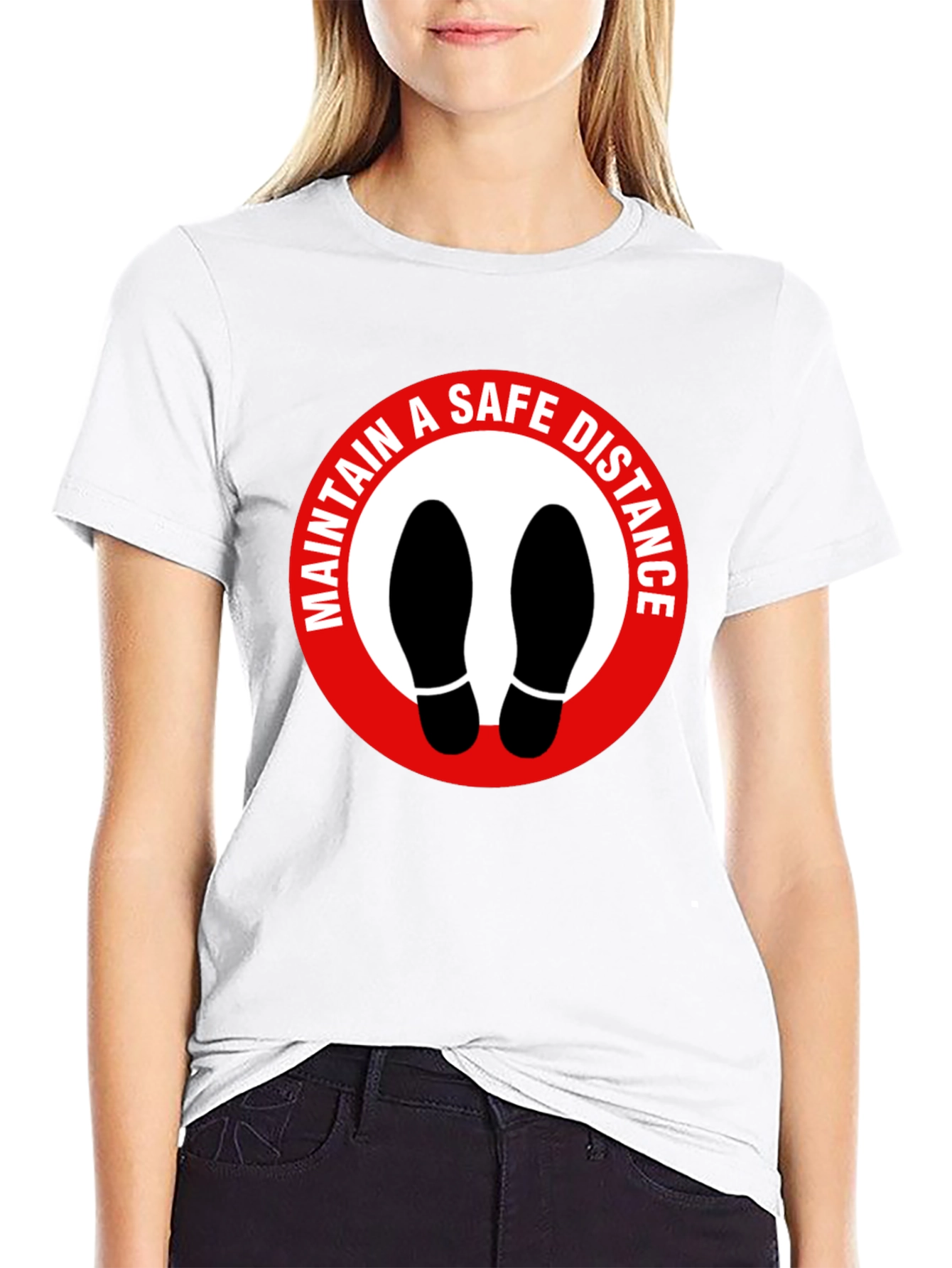 Maintain Safe Distance Graphic T-Shirt