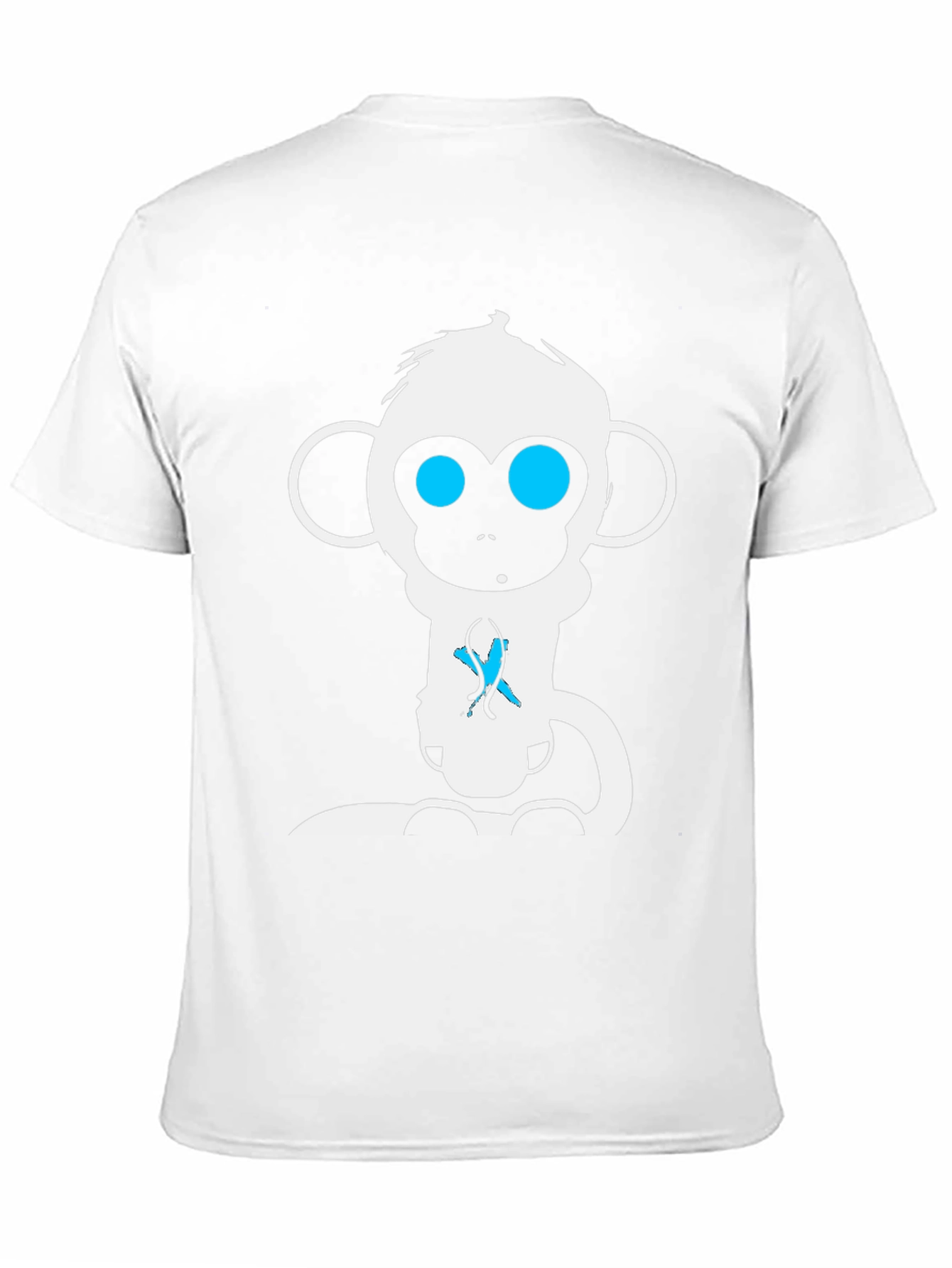 Monkey Graphic Tee - Black Cotton T-Shirt