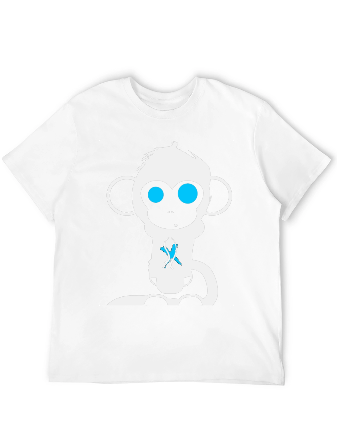 Monkey Graphic Tee - Black Cotton T-Shirt