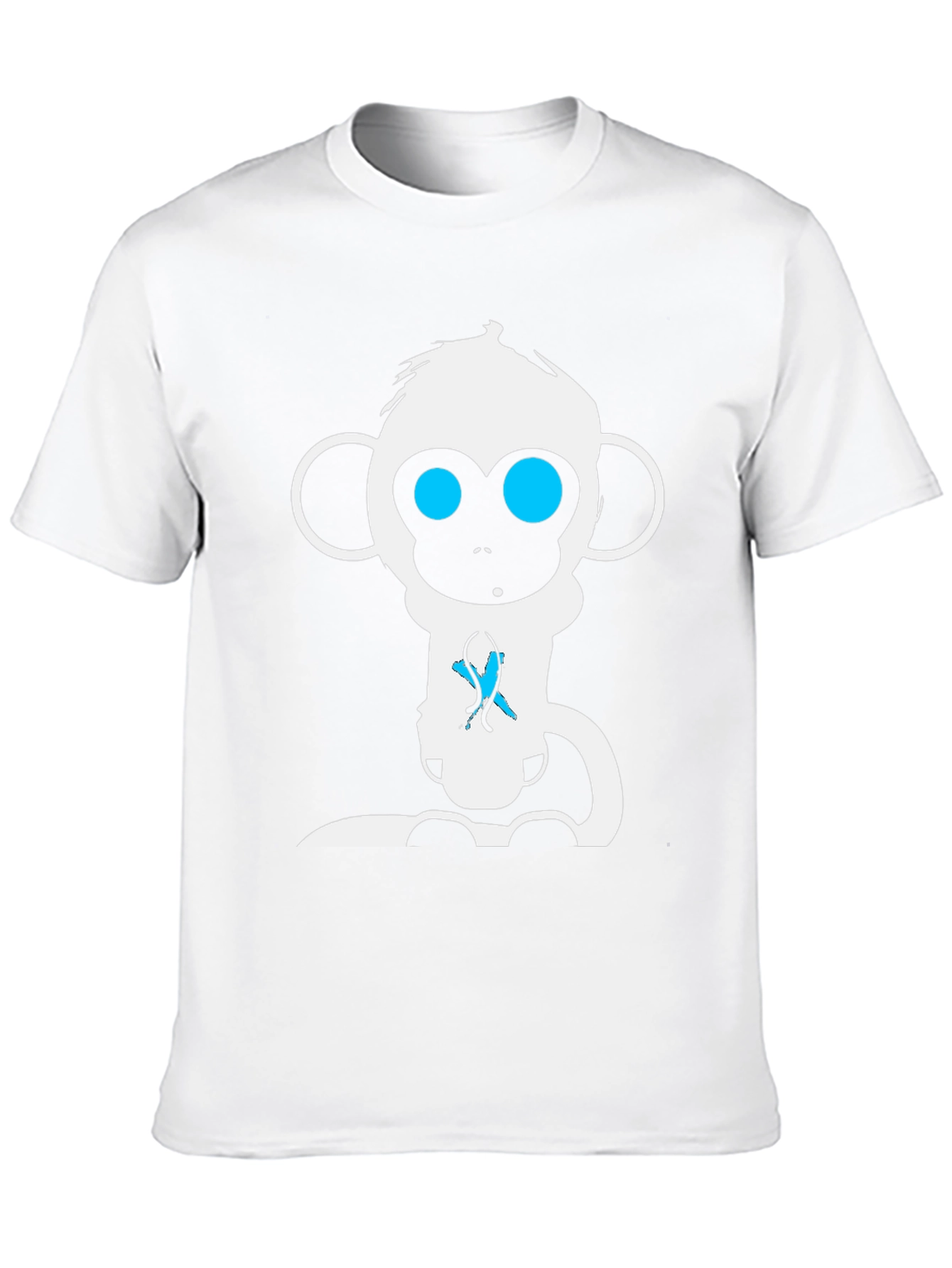 Monkey Graphic Tee - Black Cotton T-Shirt