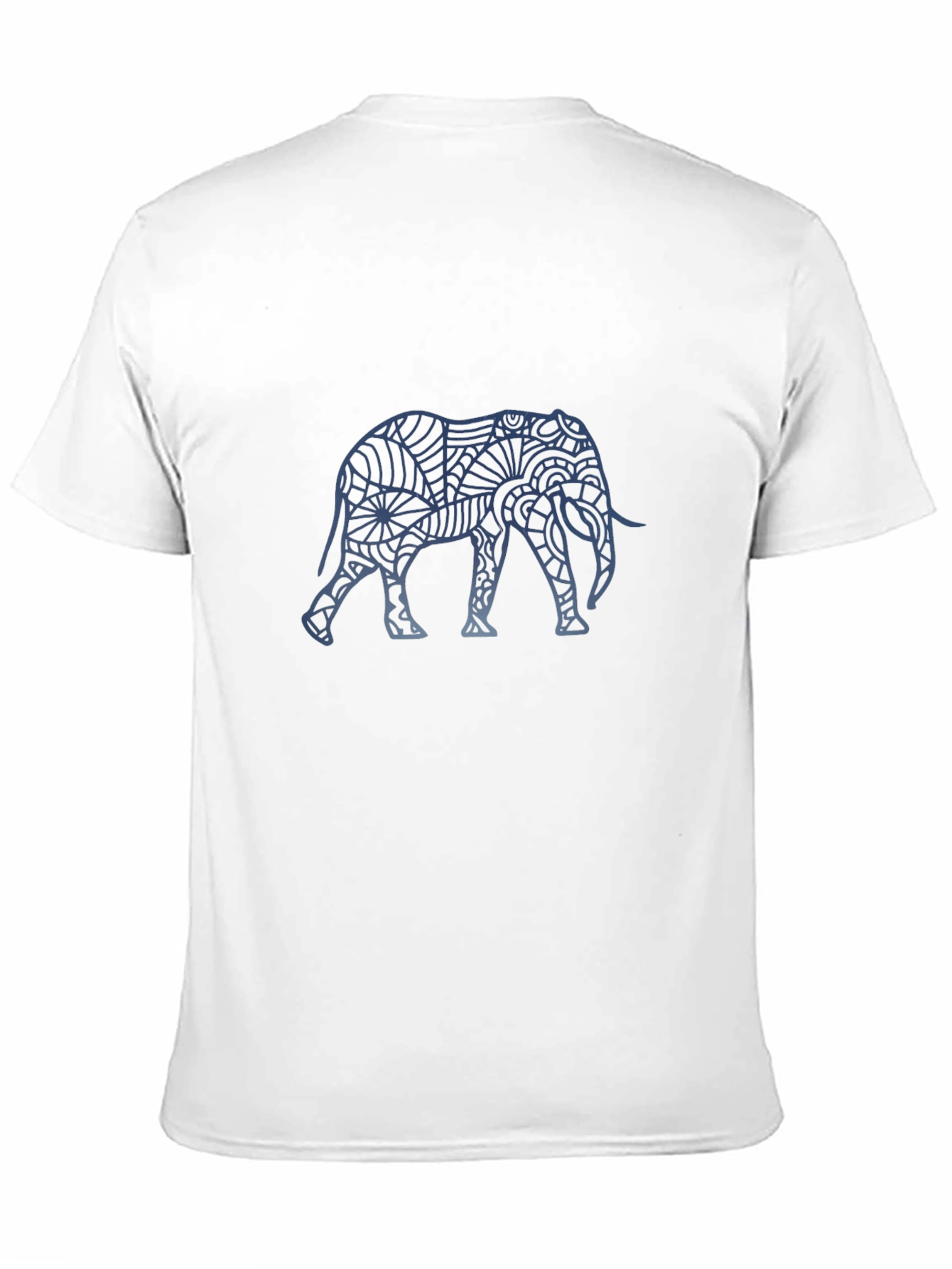 Elephant Graphic Print Black T-Shirt