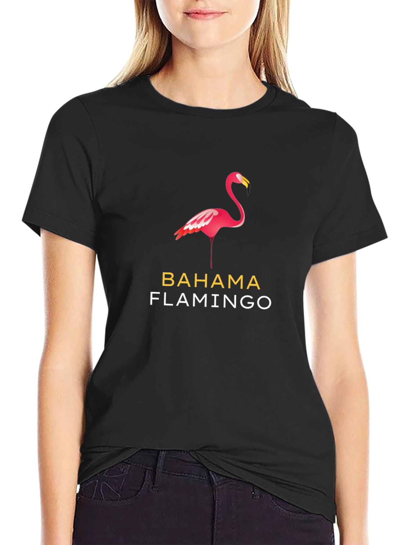 Bahama Flamingo Graphic T-Shirt