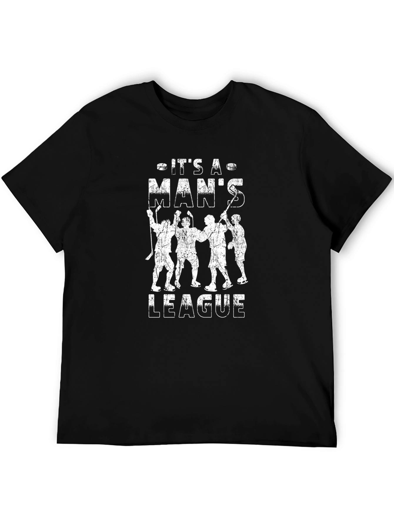 Its a Mans League T-Shirt - Hockey Graphic Tee