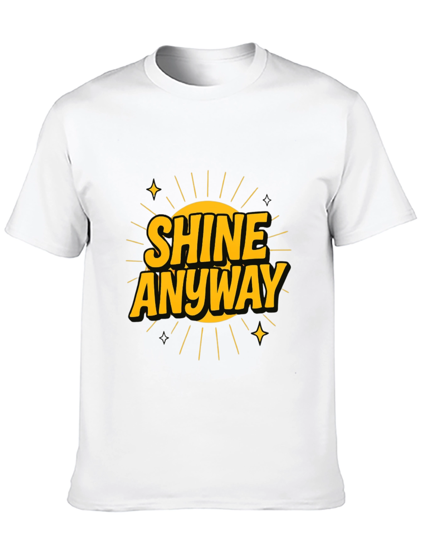 Shine Anyway Black Graphic Tee