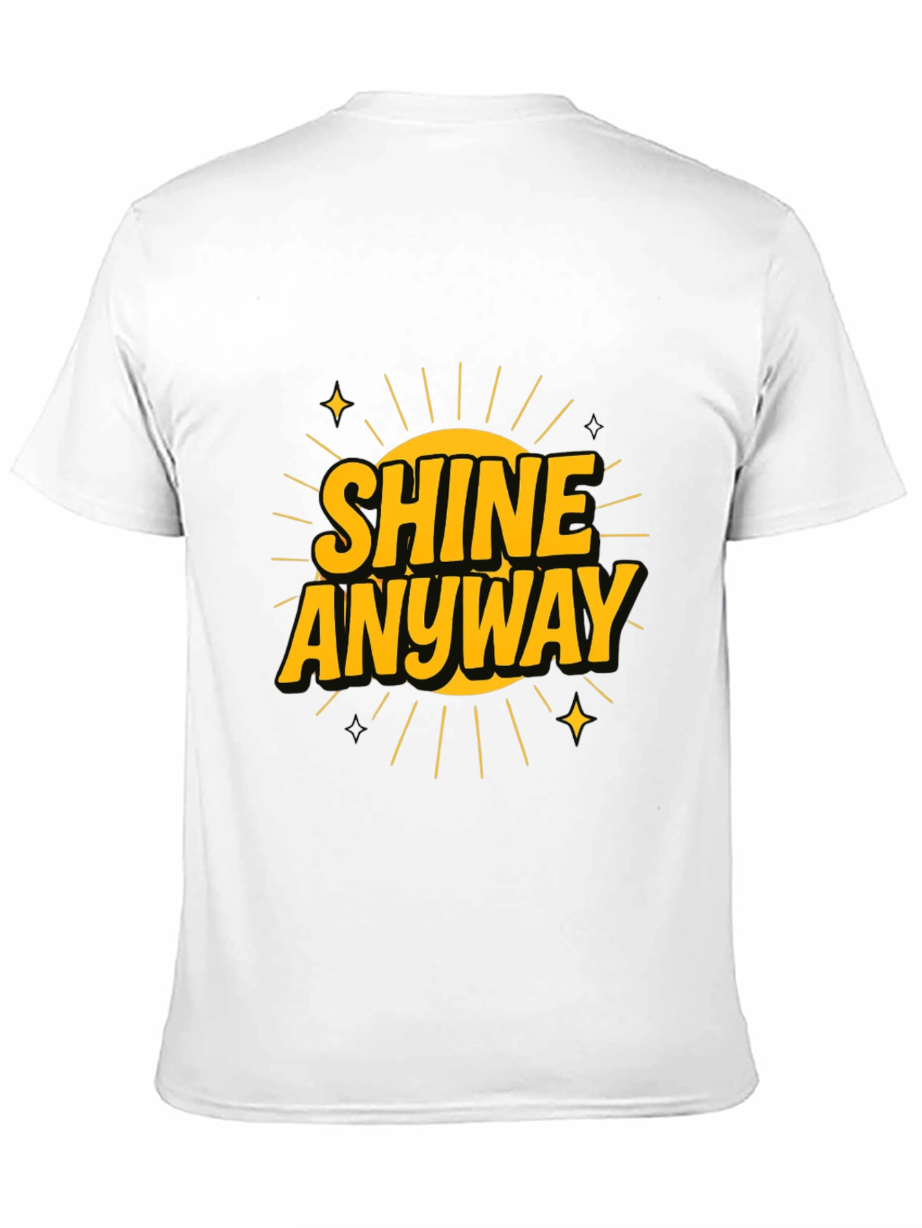 Shine Anyway Black Graphic Tee
