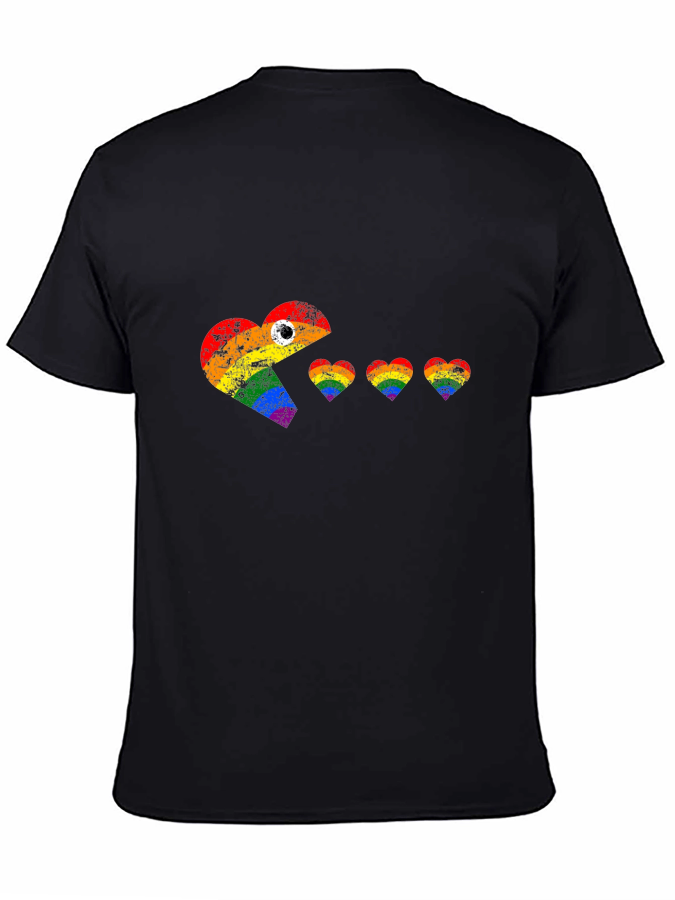 LGBT Pride Pac-Man Heart T-Shirt
