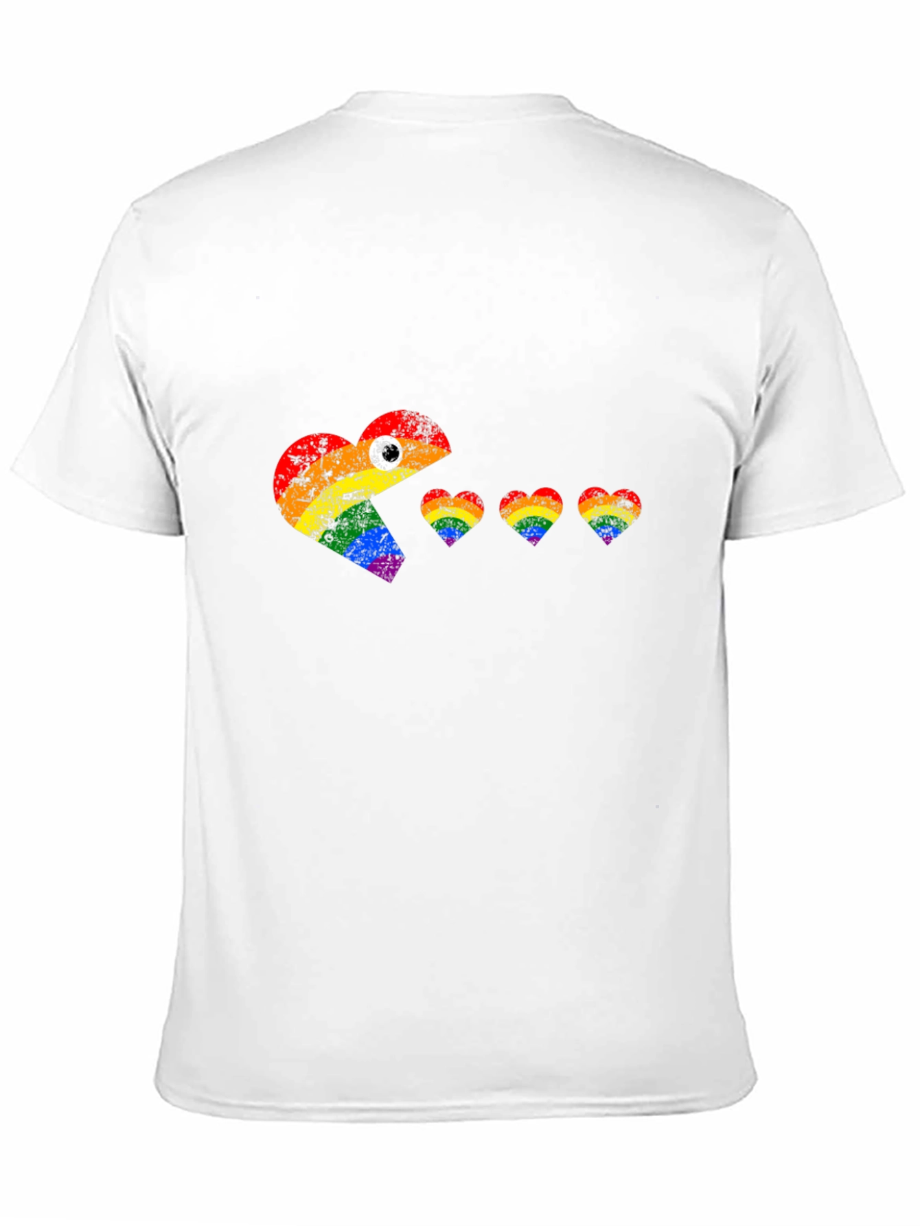 LGBT Pride Pac-Man Heart T-Shirt