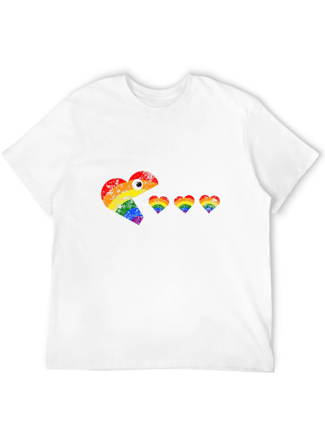LGBT Pride Pac-Man Heart T-Shirt