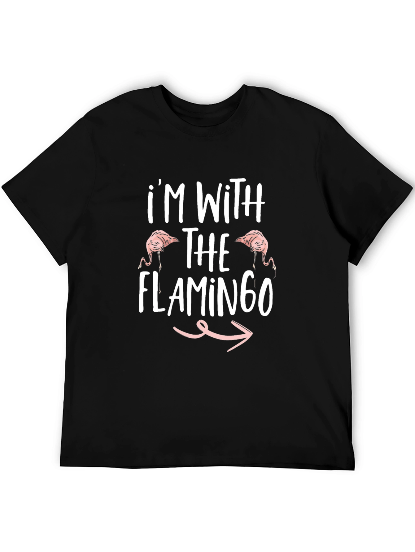 Im With The Flamingo T-Shirt - Funny Graphic Tee