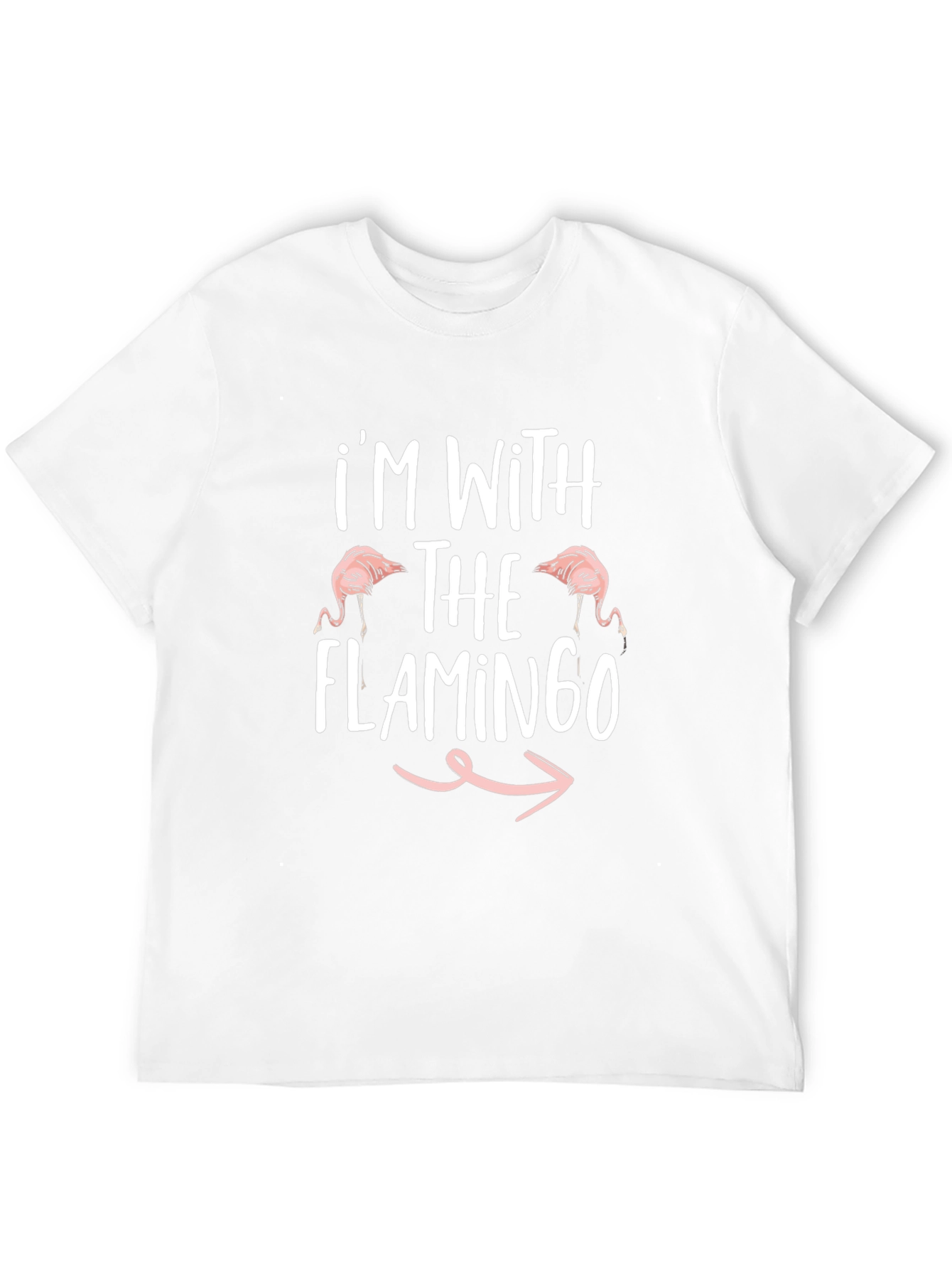 Im With The Flamingo T-Shirt - Funny Graphic Tee