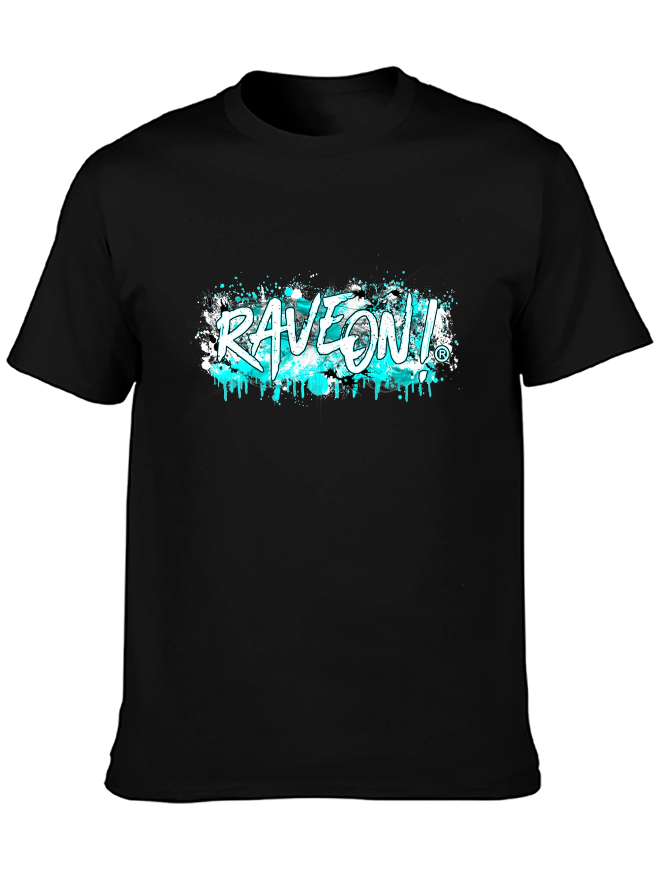 RaveOn! Graphic Tee - Black Cotton T-Shirt
