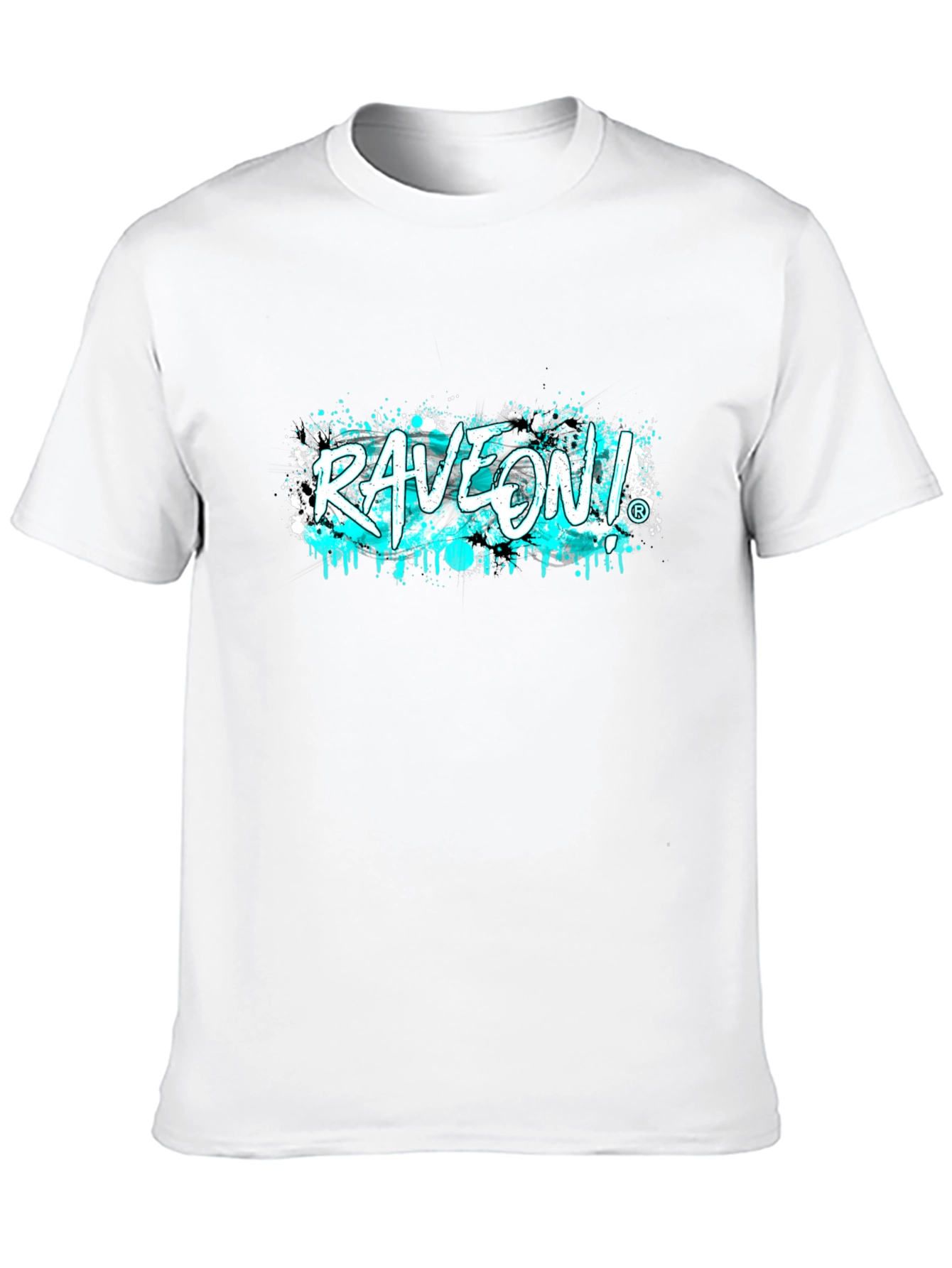 RaveOn! Graphic Tee - Black Cotton T-Shirt
