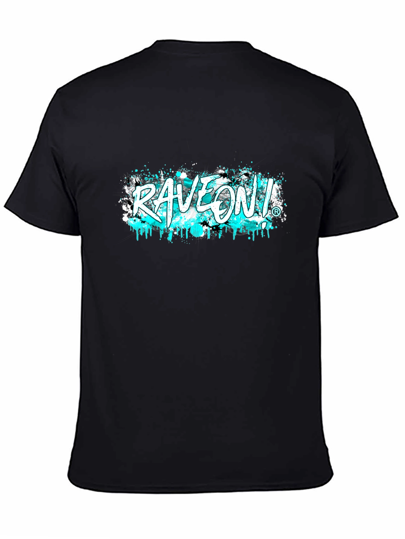 RaveOn! Graphic Tee - Black Cotton T-Shirt