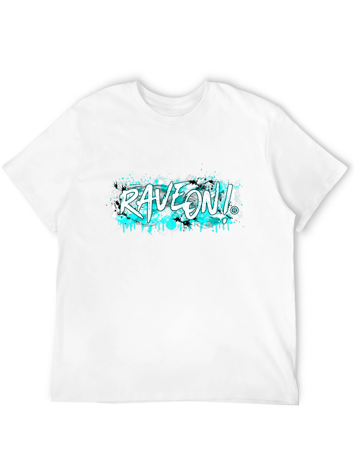 RaveOn! Graphic Tee - Black Cotton T-Shirt
