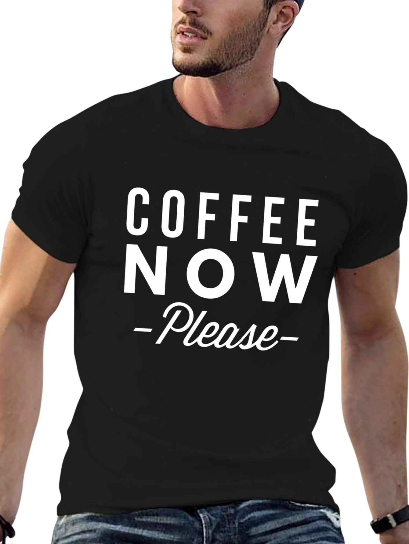 Coffee Now Please Graphic Tee