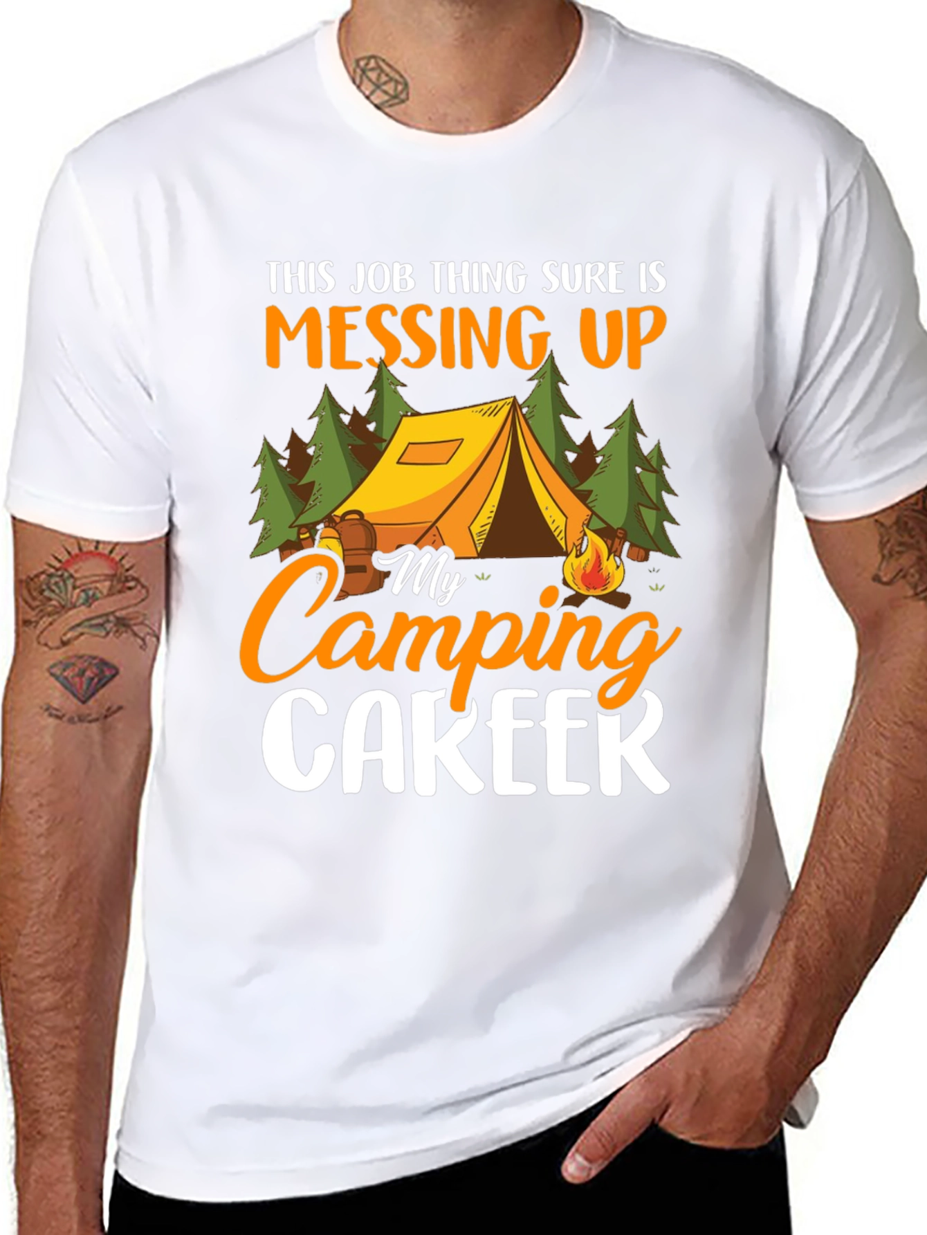 Camping Career T-Shirt - Funny Outdoor Tee