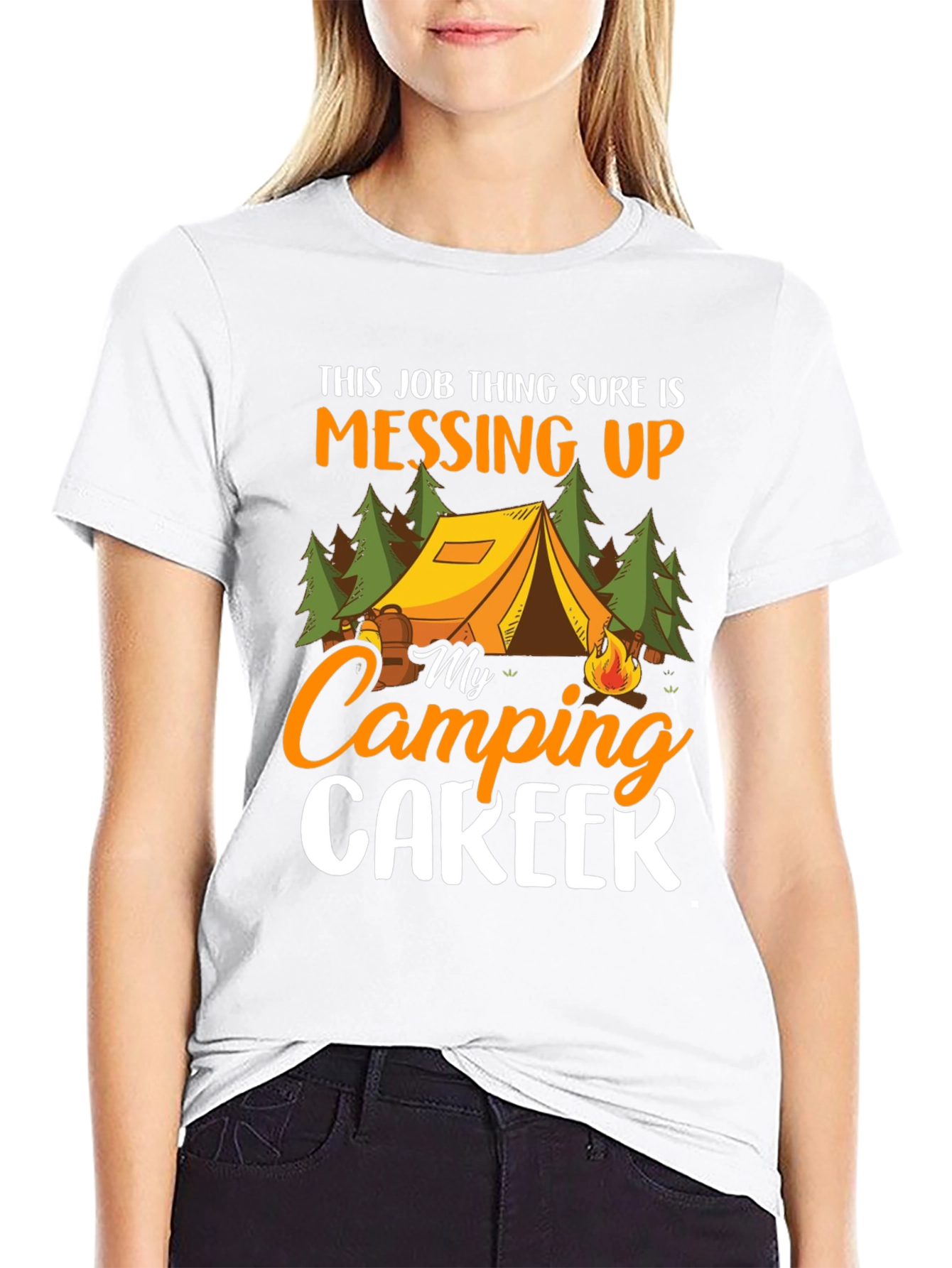 Camping Career T-Shirt - Funny Outdoor Tee