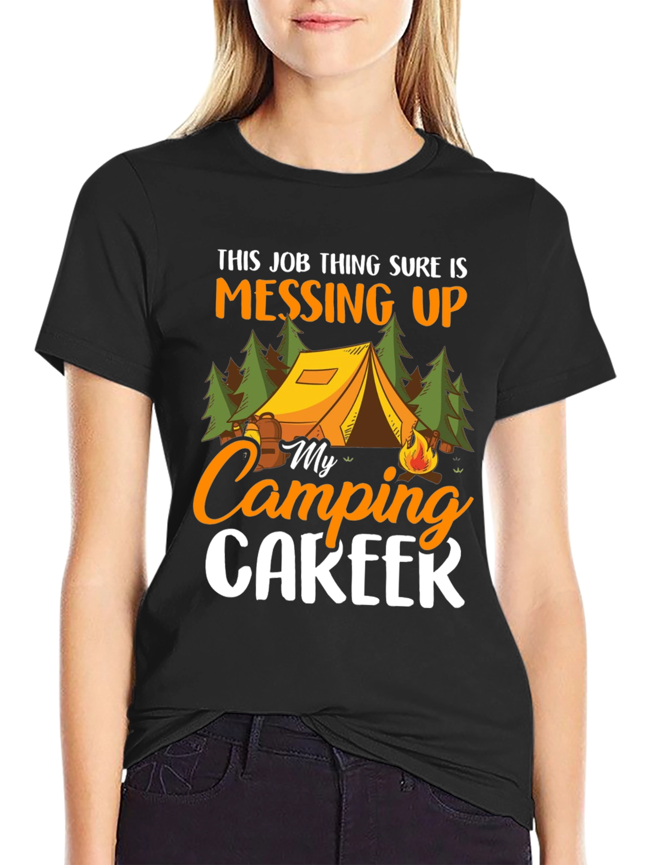 Camping Career T-Shirt - Funny Outdoor Tee