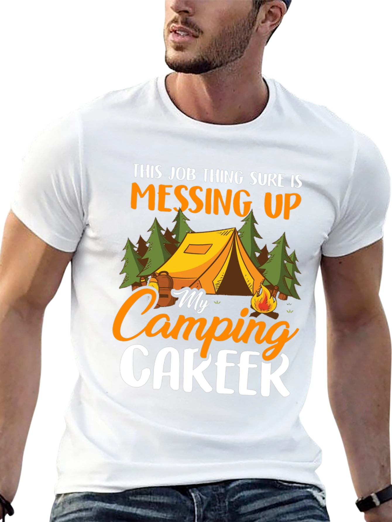 Camping Career T-Shirt - Funny Outdoor Tee