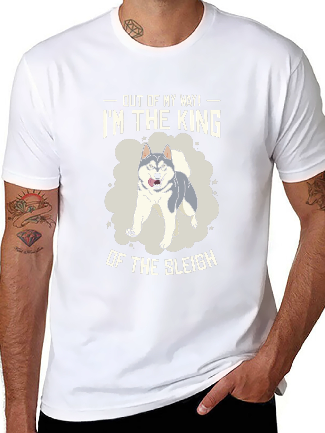 King of the Sleigh Dog Graphic T-Shirt