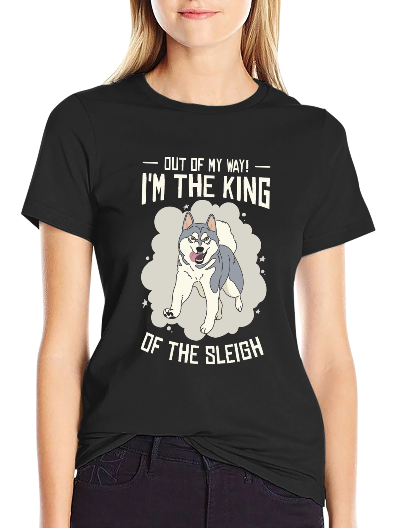 King of the Sleigh Dog Graphic T-Shirt