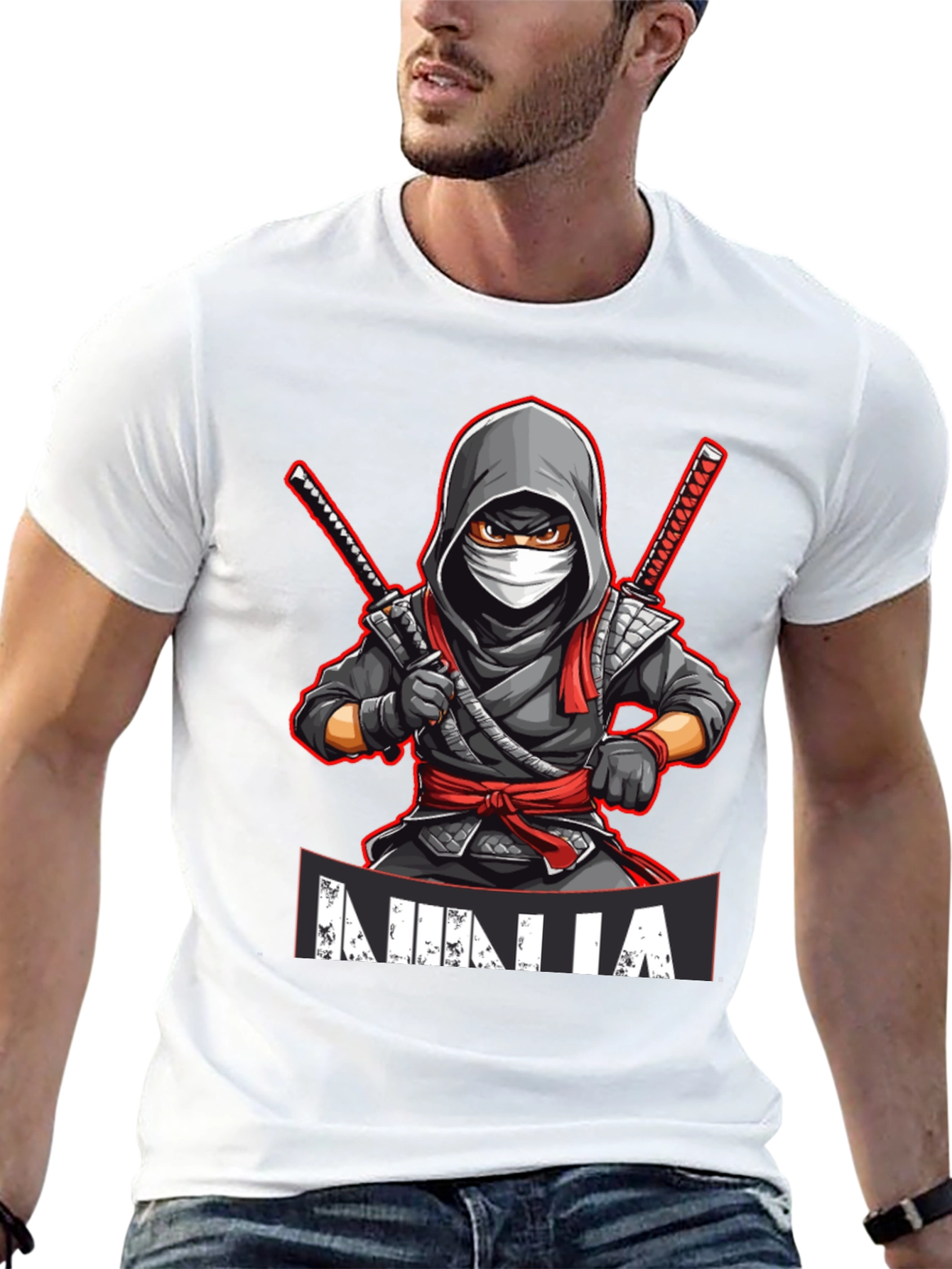Ninja Warrior Graphic T-Shirt - Stealth Style