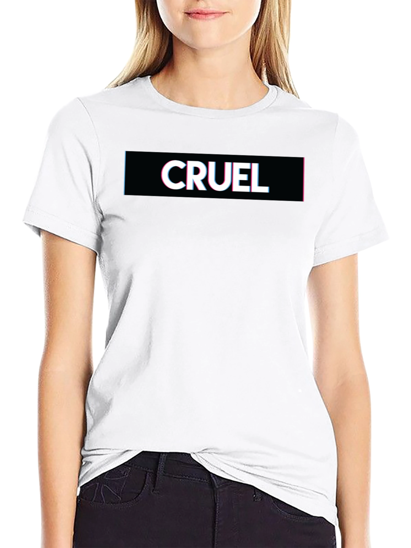 Cruel Graphic Tee - Classic Black Cotton T-Shirt