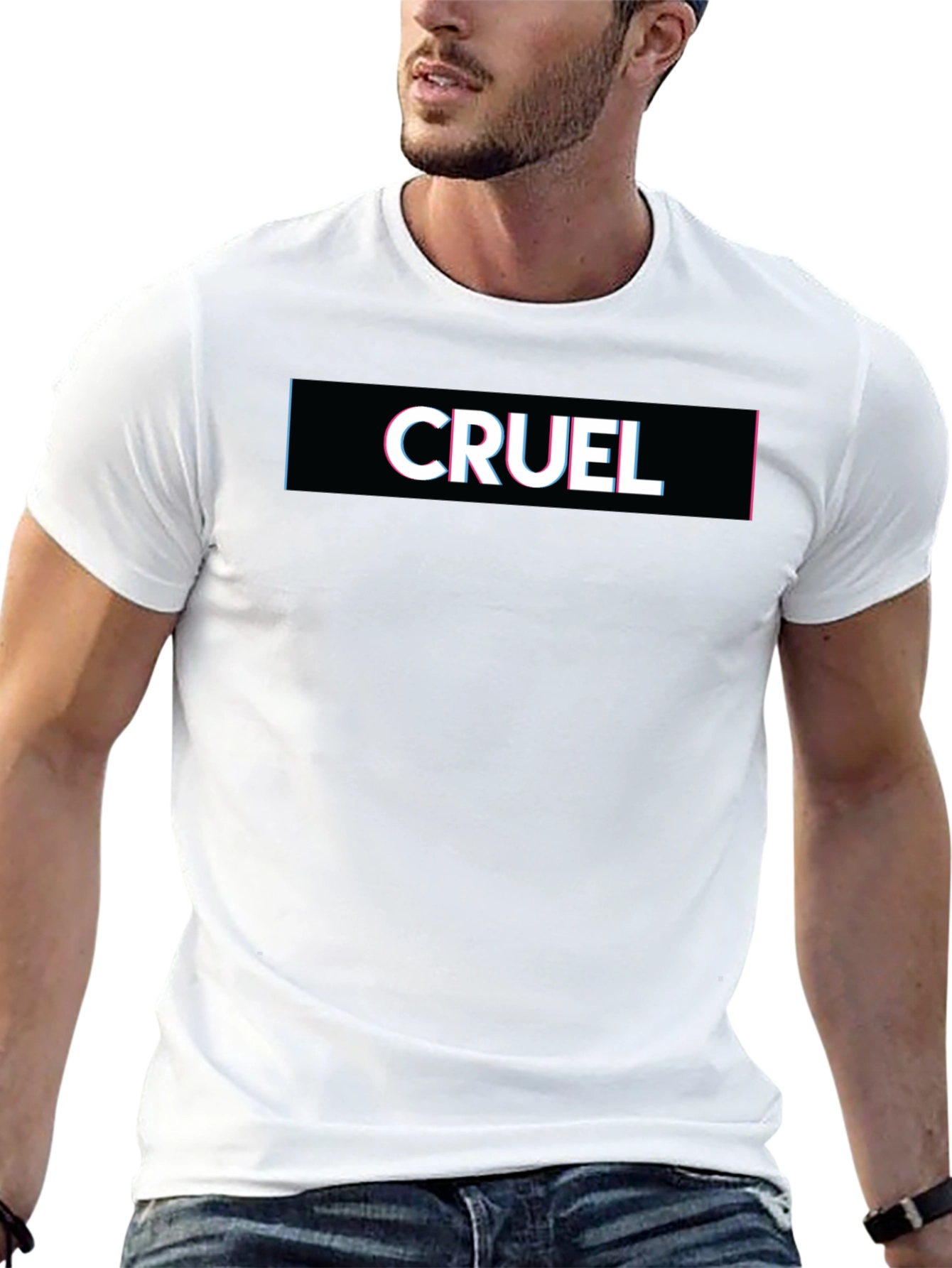 Cruel Graphic Tee - Classic Black Cotton T-Shirt