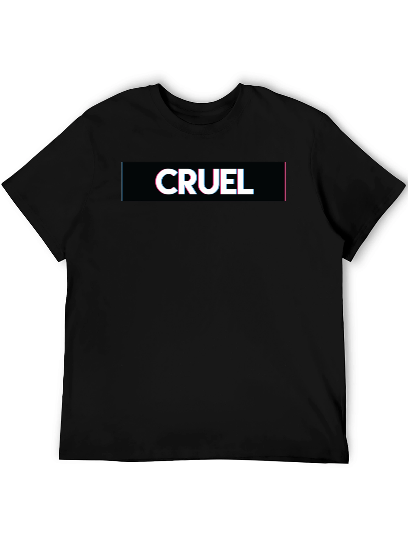 Cruel Graphic Tee - Classic Black Cotton T-Shirt