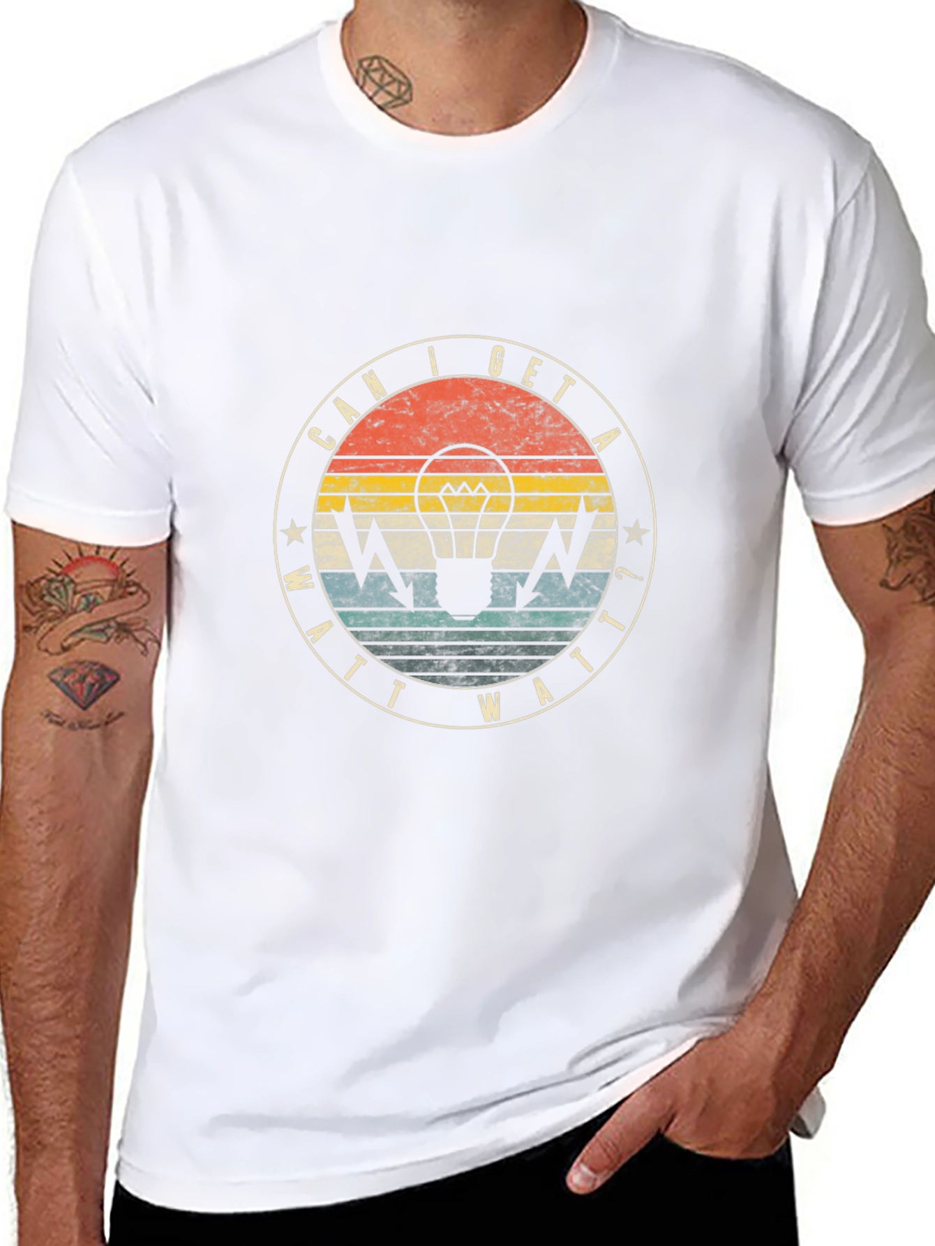 Can I Get A Watt Watt Retro T-Shirt