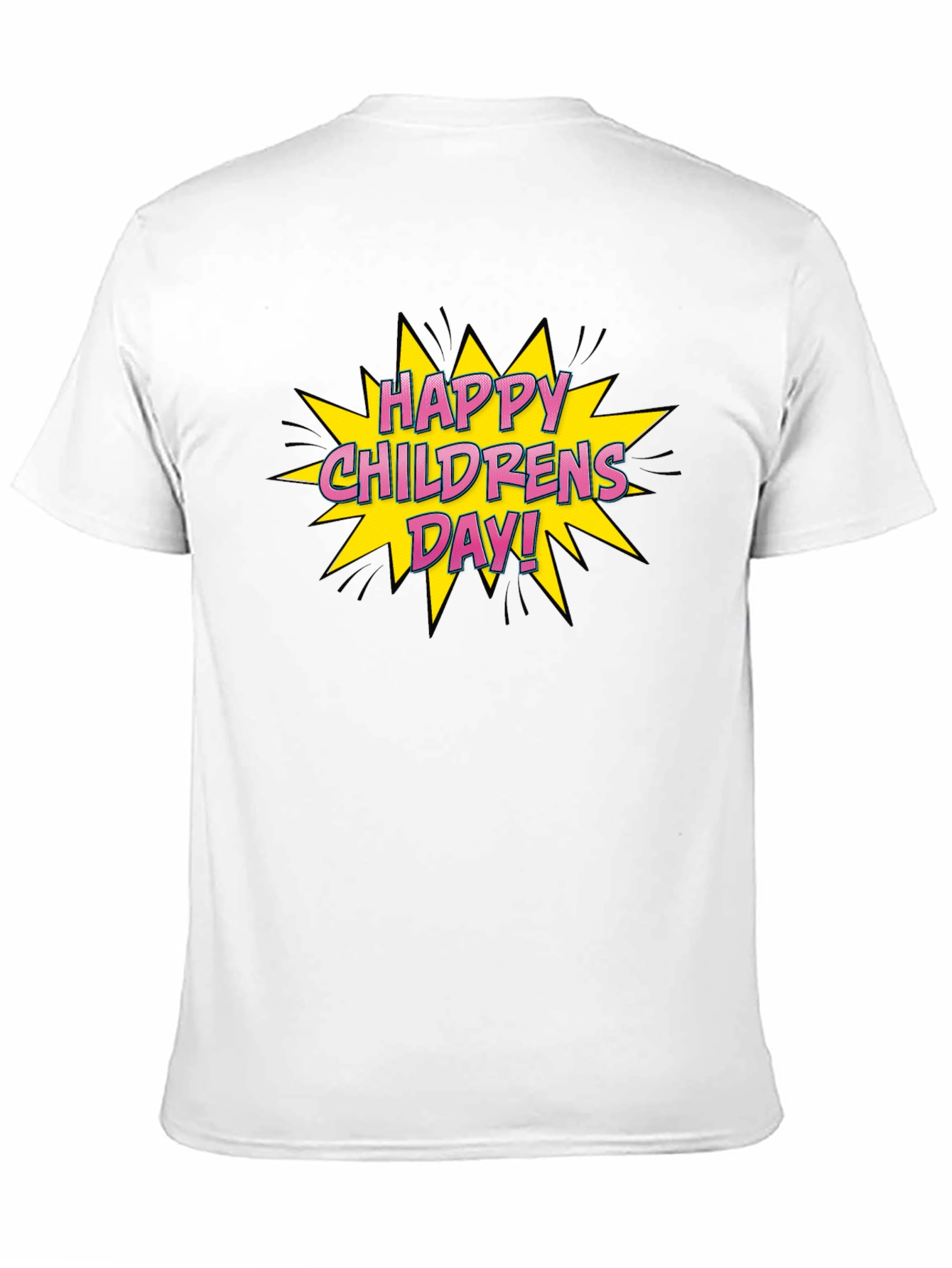 Happy Childrens Day Graphic Tee - Black