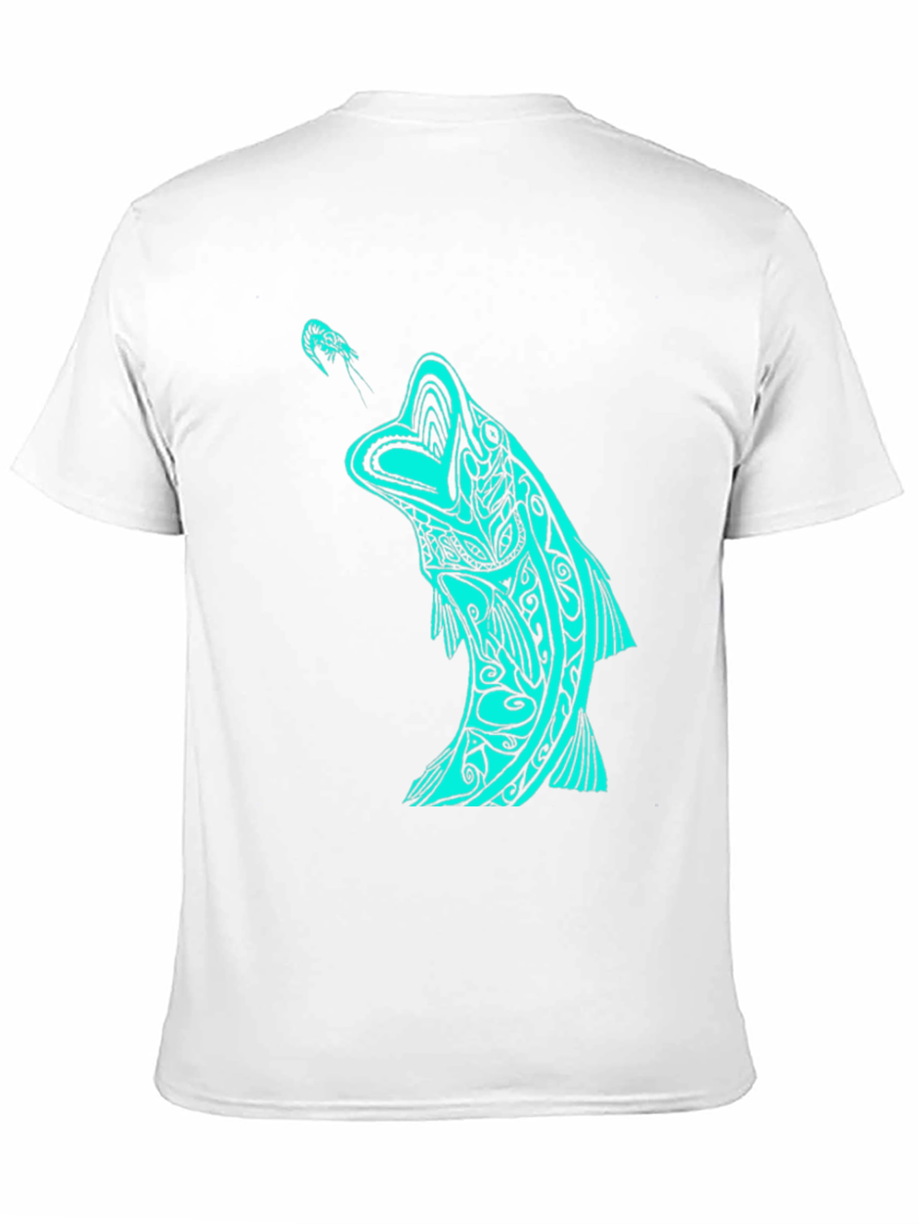 Tribal Fish Graphic Tee - Black